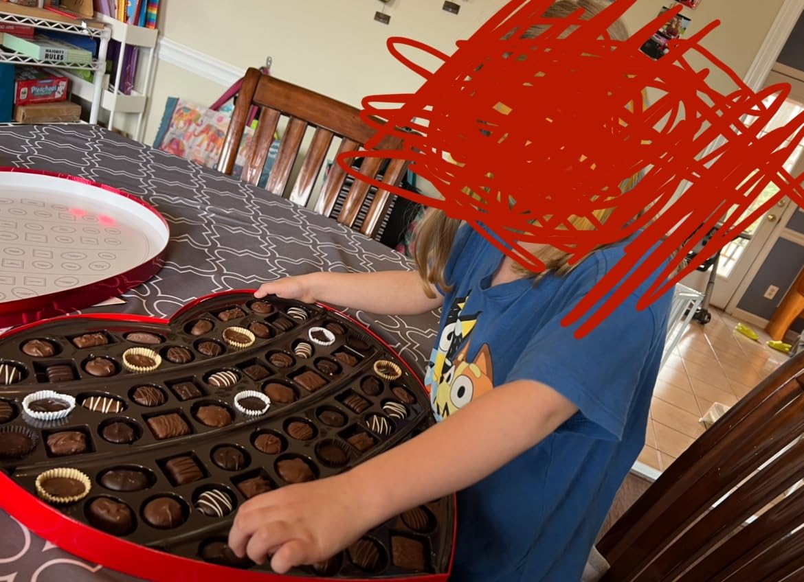 Russell Stover, Red Foil Heart, 10 Ounce - Chocolate Gift Box for Valentine's Day, Mother's Day, Anniversary and Birthdays Customer Review Russell Stover, Red Foil Heart, 10 Ounce - Chocolate Gift Box for Valentine's Day, Mother's Day, Anniversary and Birthdays - Customer Photo 2
