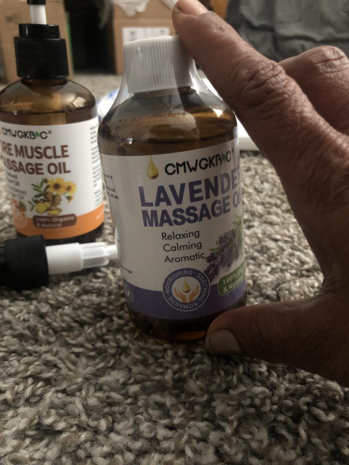 Valentines Day Gifts for Him Her,Gift for Women Men,Massage Oil for Massage Therapy,Lymphatic Drainage-Ginger Oil Sore Muscle Arnica Oil &Lavender Oil Relaxing Massage Oils for Date Night,Massage Ball Customer Review Valentines Day Gifts for Him Her,Gift for Women Men,Massage Oil for Massage Therapy,Lymphatic Drainage-Ginger Oil Sore Muscle Arnica Oil &Lavender Oil Relaxing Massage Oils for Date Night,Massage Ball - Customer Photo 1