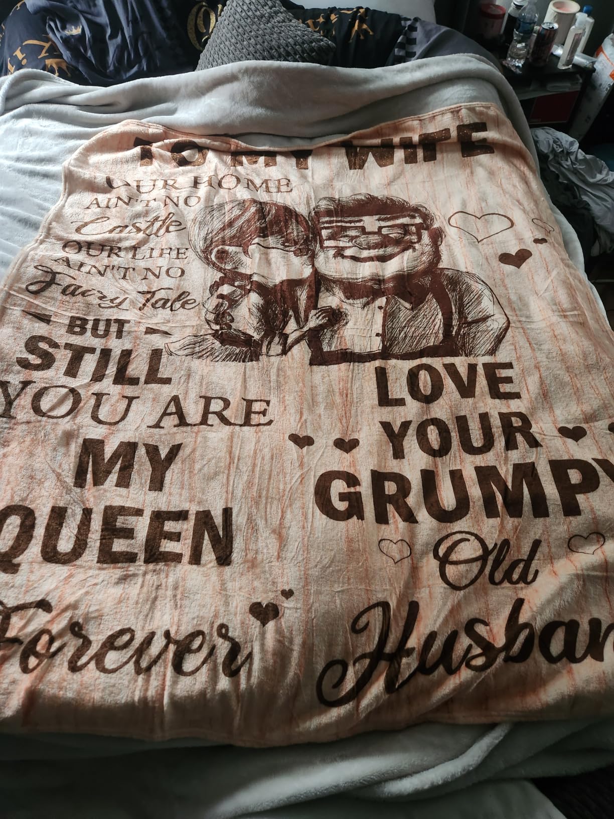 CENSIHER Gift for Wife from Husband to My Wife Blanket Wedding Anniversary Romantic Gifts for Women Birthday Christmas Valentine's Mother's Day Healing Thoughts Blanket Presents for Her Customer Review CENSIHER Gift for Wife from Husband to My Wife Blanket Wedding Anniversary Romantic Gifts for Women Birthday Christmas Valentine's Mother's Day Healing Thoughts Blanket Presents for Her - Customer Photo 2