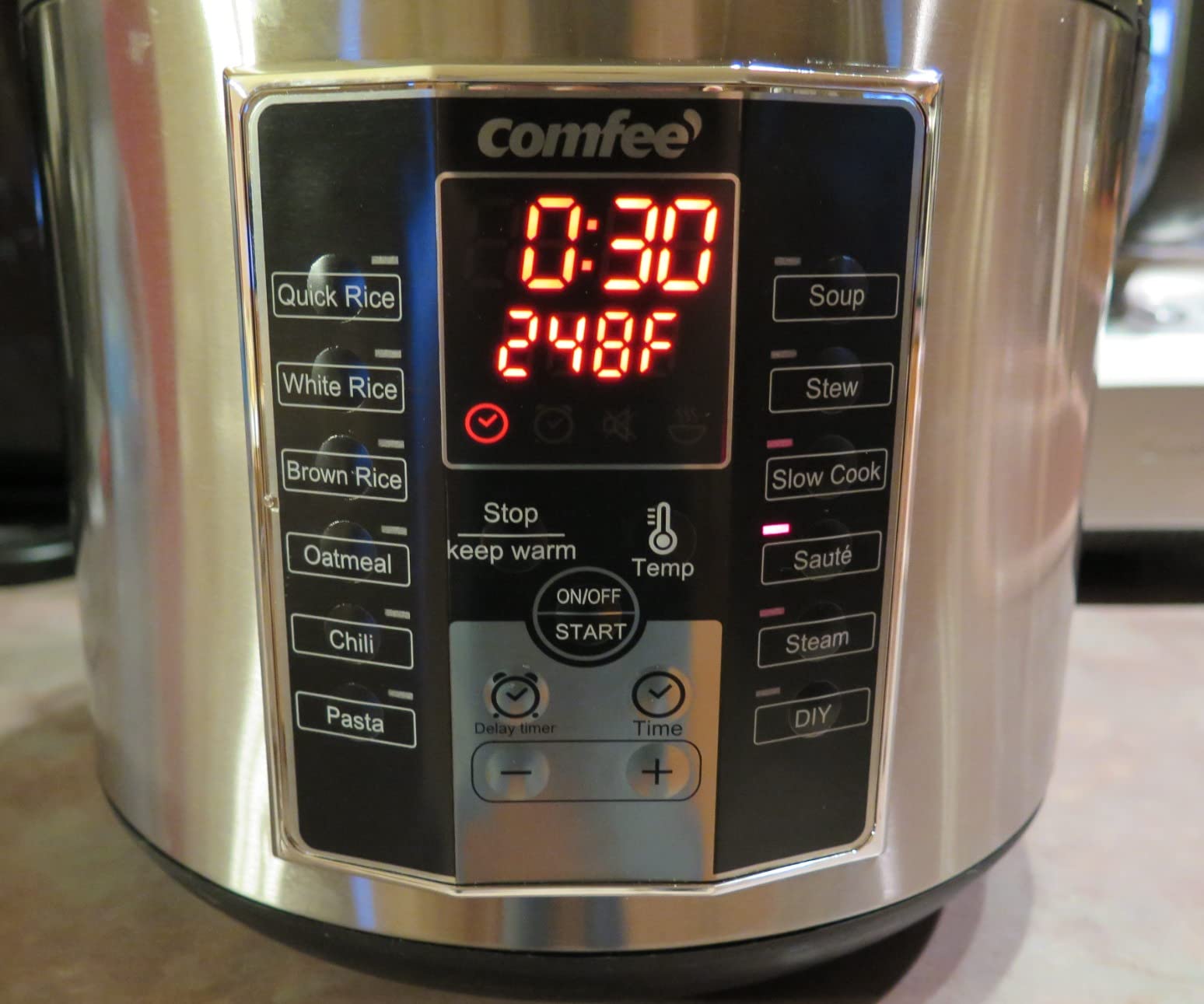 COMFEE' Compact Rice Cooker, 6-in-1 Stainless Steel Multi Cooker, Slow Cooker, Steamer, Saute, and Warmer, 2 QT, 8 Cups Cooked(4 Cups Uncooked), Brown Rice, Quinoa and Oatmeal, 6 One-Touch Programs Customer Review COMFEE' Compact Rice Cooker, 6-in-1 Stainless Steel Multi Cooker, Slow Cooker, Steamer, Saute, and Warmer, 2 QT, 8 Cups Cooked(4 Cups Uncooked), Brown Rice, Quinoa and Oatmeal, 6 One-Touch Programs - Customer Photo 1