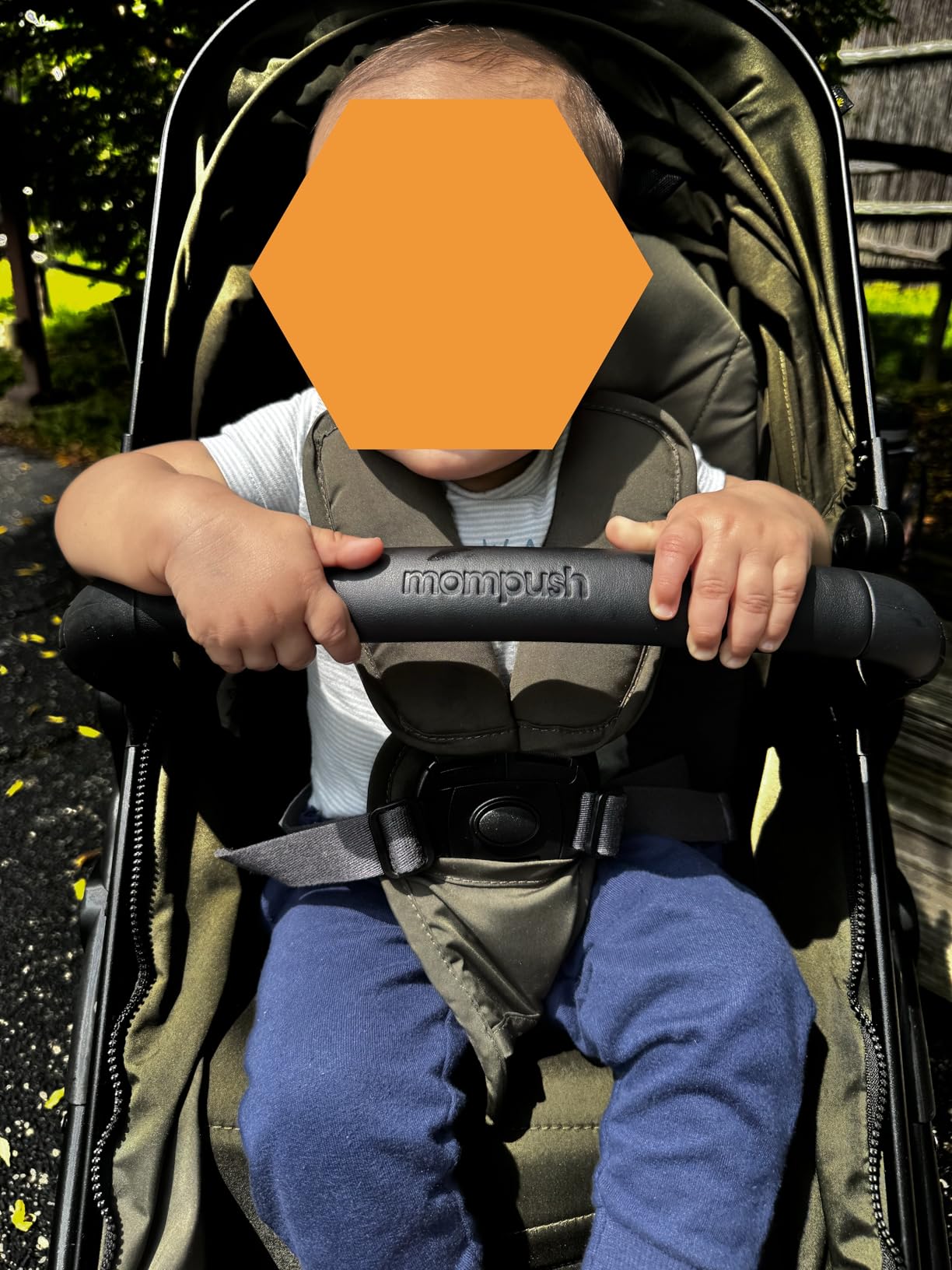 Mompush Wiz 2-in-1 Bassinet Stroller Reversible Seat, One-Hand Fold, Sage | Newborn to toddler, large wheels with suspension, multi-position recline, UPF 50+ canopy customer photo 2