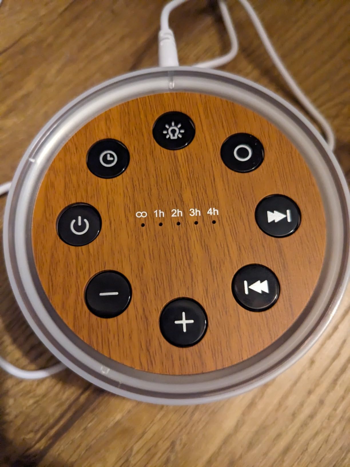 ColorsNoise Sound Machine and White Noise Machine with 30 Soothing Sounds with 12 Colors Baby Night Light with Memory Function (Black) customer photo 2