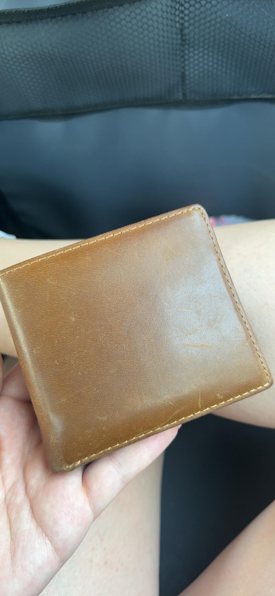 kullder Mens Wallet Engraved Leather Wallets Personalized Mens Gifts for Husband from Wife Custom Wallet for Man Anniversary Christmas Birthday gift Customer Review kullder Mens Wallet Engraved Leather Wallets Personalized Mens Gifts for Husband from Wife Custom Wallet for Man Anniversary Christmas Birthday gift - Customer Photo 1