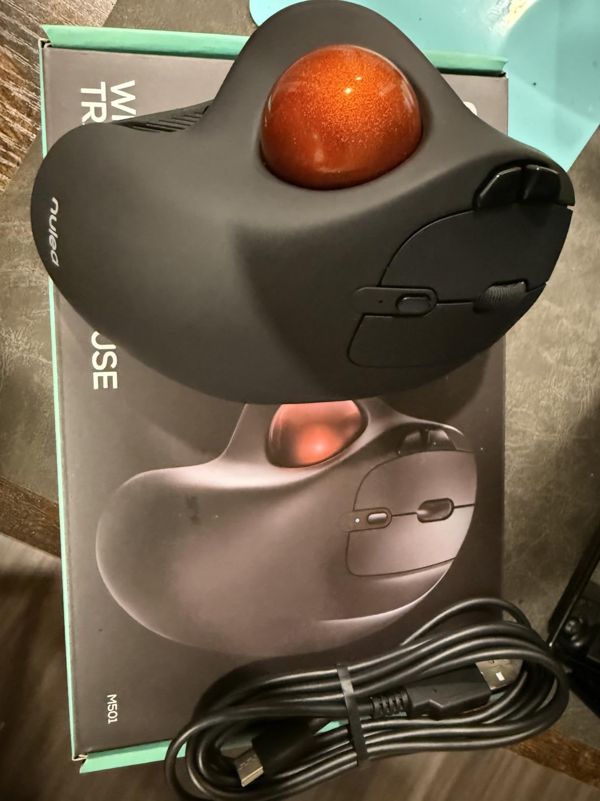 Nulea M501 Wireless Trackball Mouse Ergonomic Thumb Control,4 DPI Levels customer photo 2