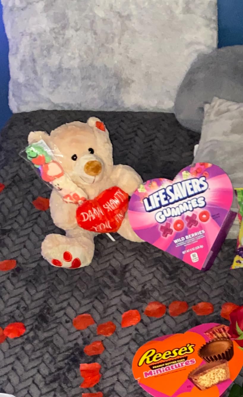 Valentines Day Gifts for Her Kids: 10 Inches Teddy Bear Funny Cute Stuffed Animal Plush Present, Valentines Day Birthday Gifts for Him Women Girlfriend Boyfriend Wife Mom Fiancée - Customer Photo 2