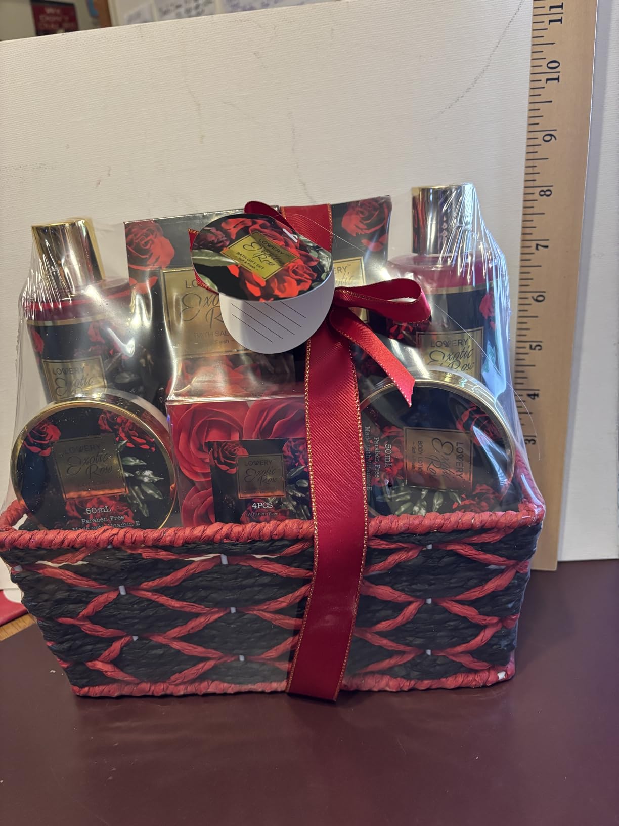 Valentine's Day Gift Basket for Her - Exotic Rose & Spa Bath & Body Set for Women, Anniversary & Birthday Gift with Body Scrub, Bubble Bath, Lotion & More Customer Review Valentine's Day Gift Basket for Her - Exotic Rose & Spa Bath & Body Set for Women, Anniversary & Birthday Gift with Body Scrub, Bubble Bath, Lotion & More - Customer Photo 2
