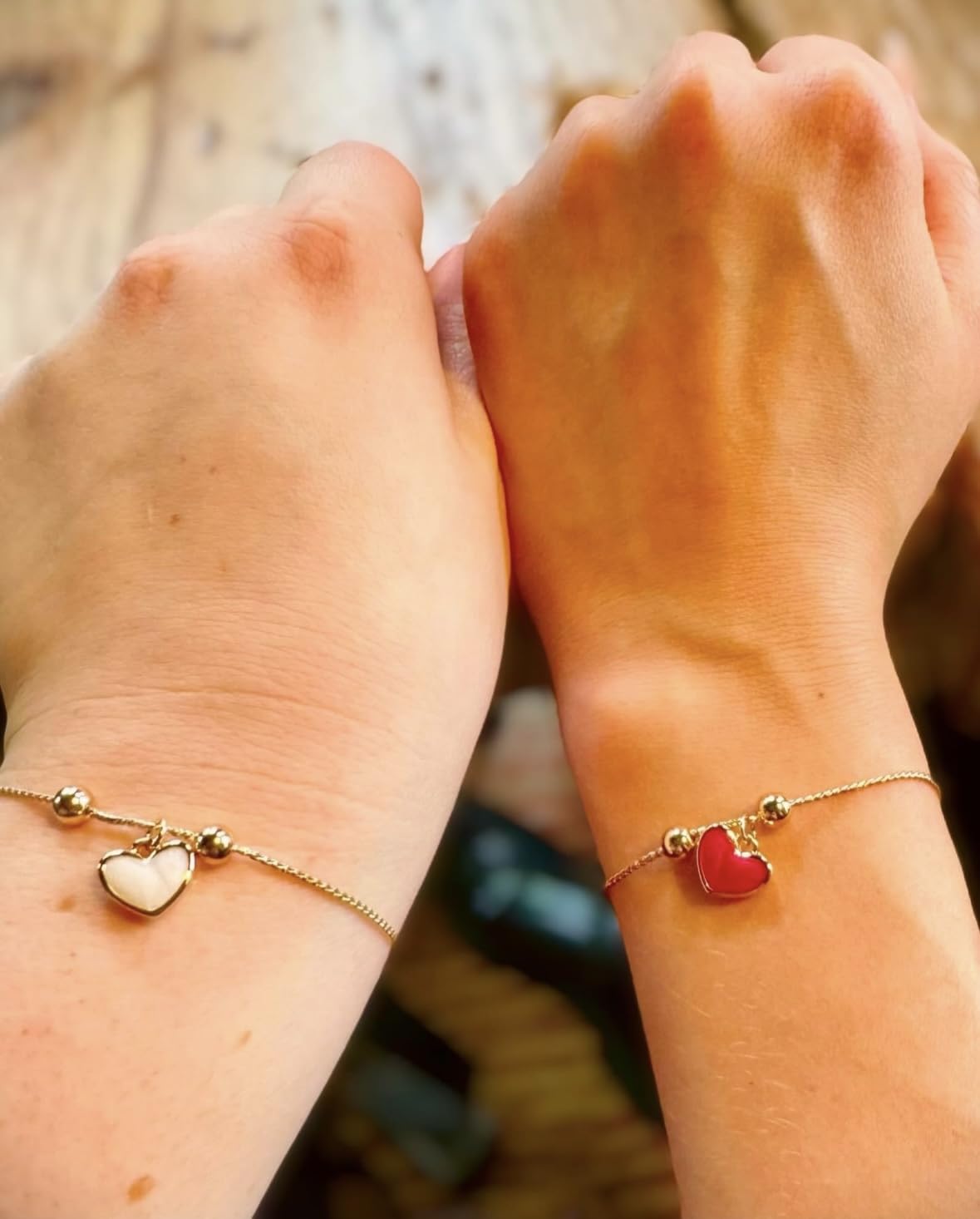 Smilebelle Galentines Day Gifts for Best Friend, Best Friendship Bracelets for 2/3 Sisters Bracelets, Valentines Day Gifts 14K Gold Adjustable Besties Matching Bracelet, Friendship Handmade Jewelry for Friends Customer Review Smilebelle Galentines Day Gifts for Best Friend, Best Friendship Bracelets for 2/3 Sisters Bracelets, Valentines Day Gifts 14K Gold Adjustable Besties Matching Bracelet, Friendship Handmade Jewelry for Friends - Customer Photo 1