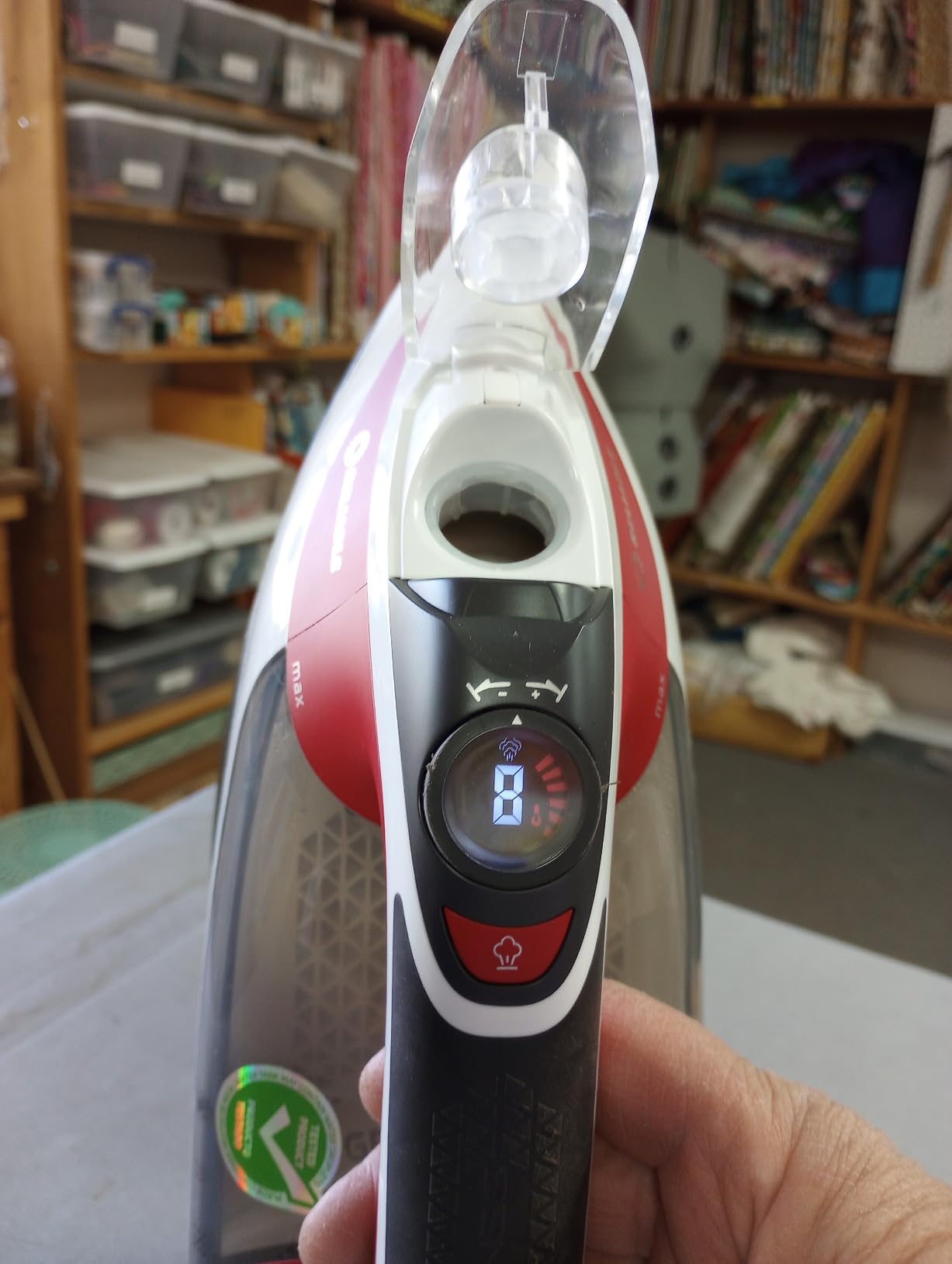 Reliable Velocity 270IR Steam Iron - Auto Control Compact Vapor Generator with Sensor Technology, Patented Technology for Continuous Steam, Zero Leaks, Perfect Temperature, 8 Programmable Heat Setting customer photo 2