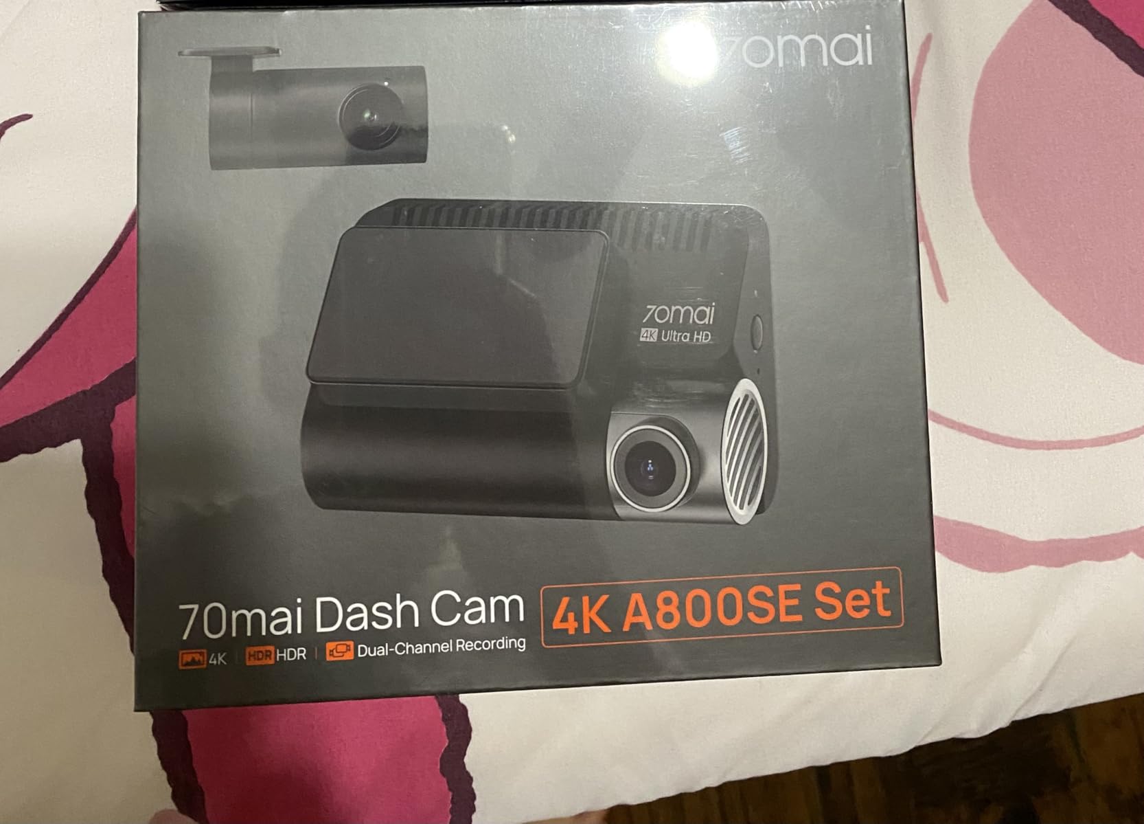 70mai 4K Dash Cam Front and Rear with STARVIS, Dashcam with 5GHz WiFi, GPS Car Camera, Super Night Vision, ADAS, 3