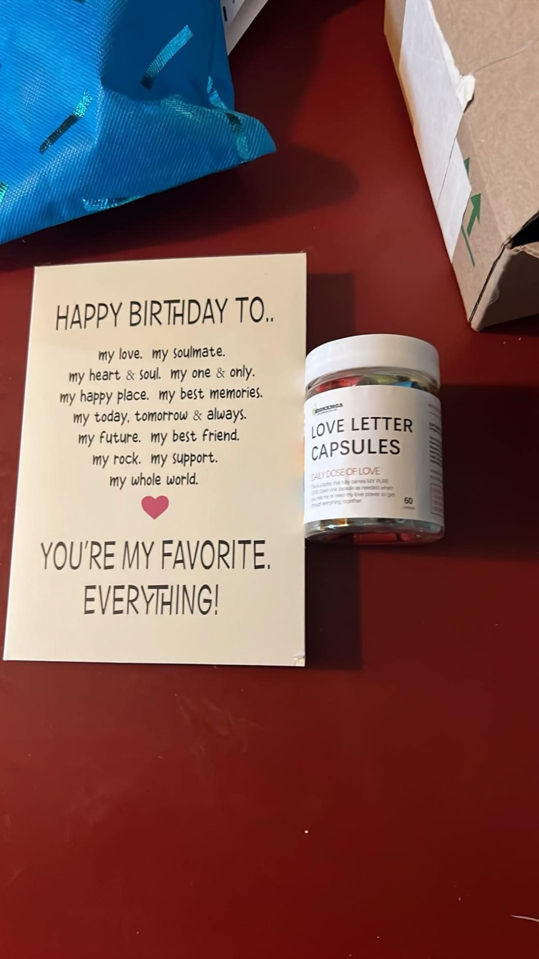 Long Distance Relationship Gifts - (60PCS) Pre-Written Love Message Capsules In A Plastic Bottle Cute Gifts for Him Her Boyfriend Girlfriend Anniversary Birthday Valentines Day Gifts - Customer Photo 1