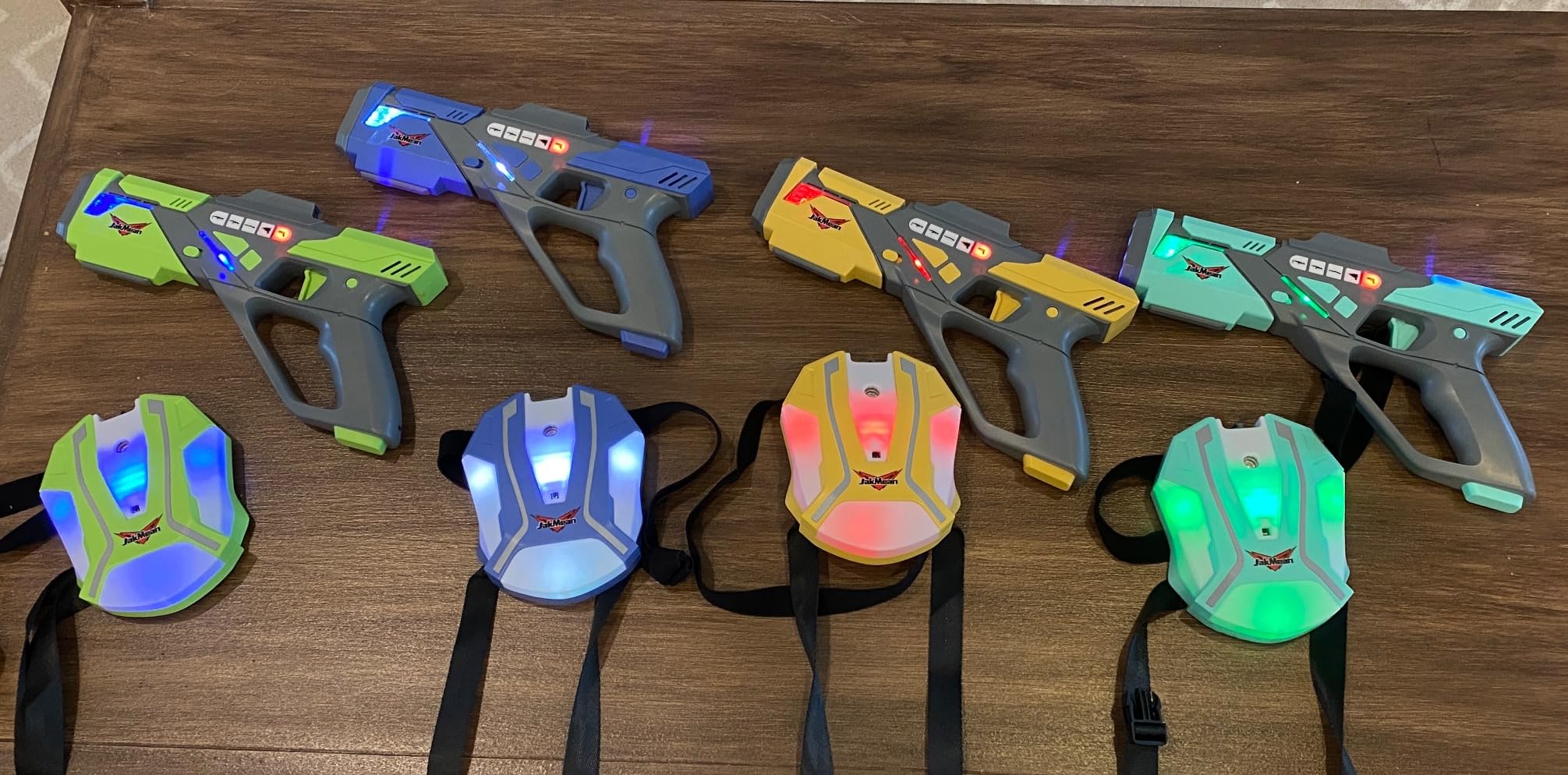 Rechargeable Laser Tag Set with Vests, Upgrade Laser Tag Guns Set of 4 with Mist Spray Effect & LED Digital, Multi Player Toy for Teen Boys & Girls, Indoor&Outdoor Toy Play Game Gift,Ages 8+ customer photo 1