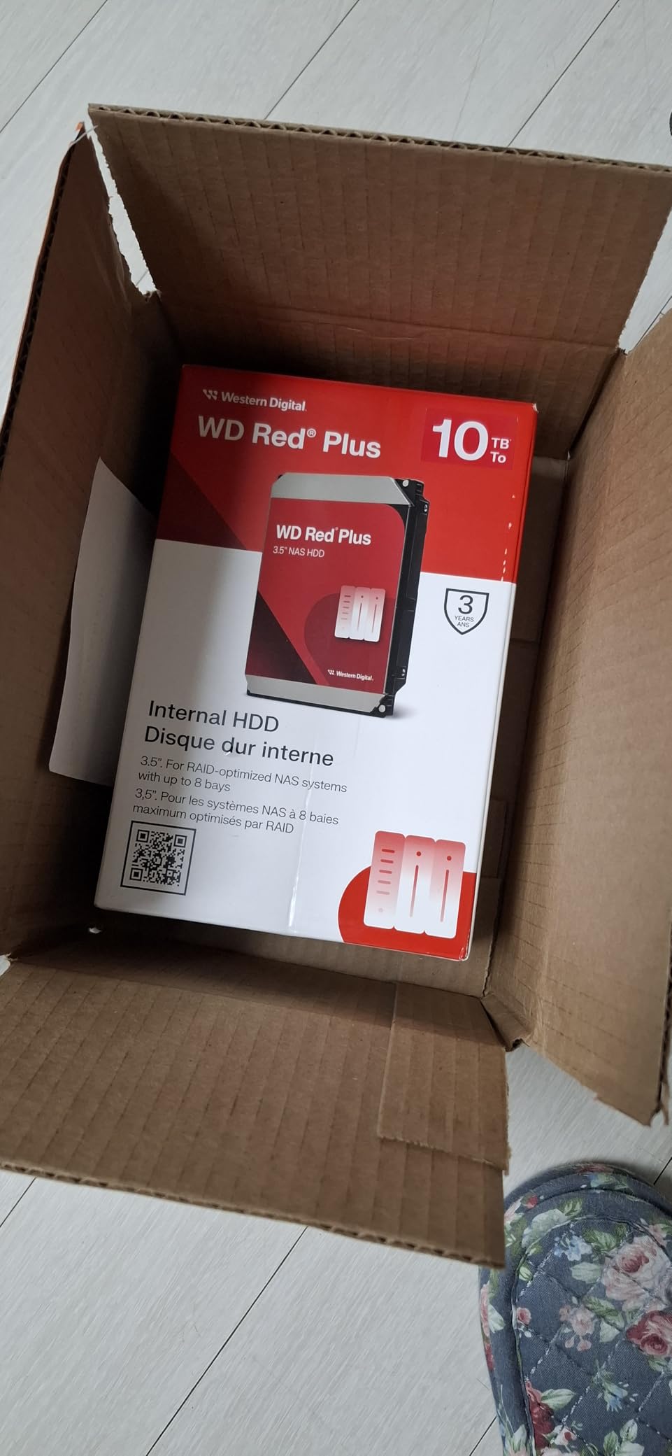 Western Digital 4TB WD Red Plus NAS Internal Hard Drive HDD - 5400 RPM, SATA 6 Gb/s, CMR, 256 MB Cache, 3.5 Inch customer photo 2