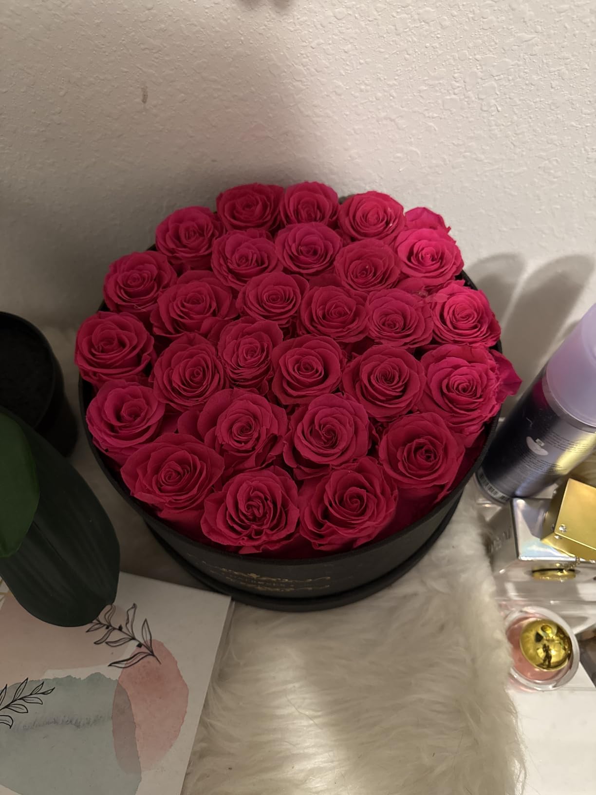 NATROSES Gifts for Her 27 Piece Forever Preserved Roses in a Box, Preserved Flowers for Delivery Birthday, Flowers Gifts for Mothers Day, Red Customer Review NATROSES Gifts for Her 27 Piece Forever Preserved Roses in a Box, Preserved Flowers for Delivery Birthday, Flowers Gifts for Mothers Day, Red - Customer Photo 2