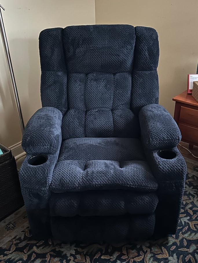 MCombo Dual Motor Power Lift Recliner Chair for Elderly, Massage Heat 7890 | Zero Gravity Lift Chair, Infinite Position, Lay Flat, USB Ports, Cup Holders, FSC, OEKO-TEX, Fabric (Medium, Mocha) customer photo 2