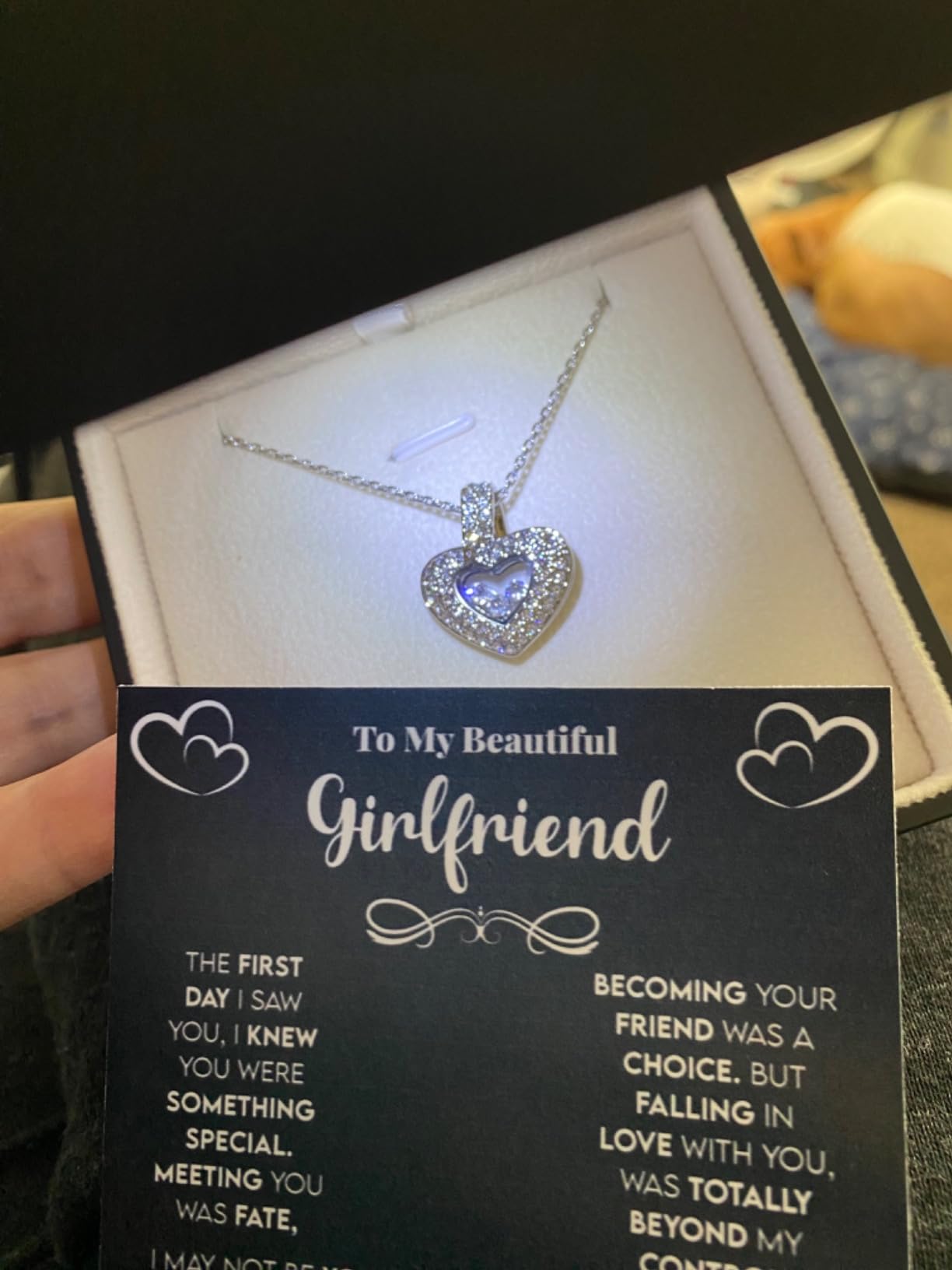TRYNDI To My Wife Necklace from Husband - Soulmate, Girlfriend, Fiance Gift for Anniversary, Birthday, Christmas, Valentine's Day, Mother's Day - Romantic Wife Christmas Gift ideas Customer Review TRYNDI To My Wife Necklace from Husband - Soulmate, Girlfriend, Fiance Gift for Anniversary, Birthday, Christmas, Valentine's Day, Mother's Day - Romantic Wife Christmas Gift ideas - Customer Photo 2