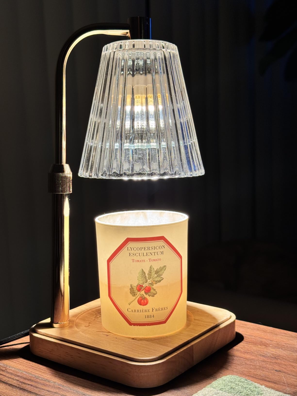 Marycele Candle Warmer Lamp with Timer & Dimmer - Valentines Day Gifts for Women Her Mom, Aesthetic Valentines Decor, Adjustable Height Wax Melter for Large Jar & 3-Wick Candles (2 Bulbs Included) - Customer Photo 2