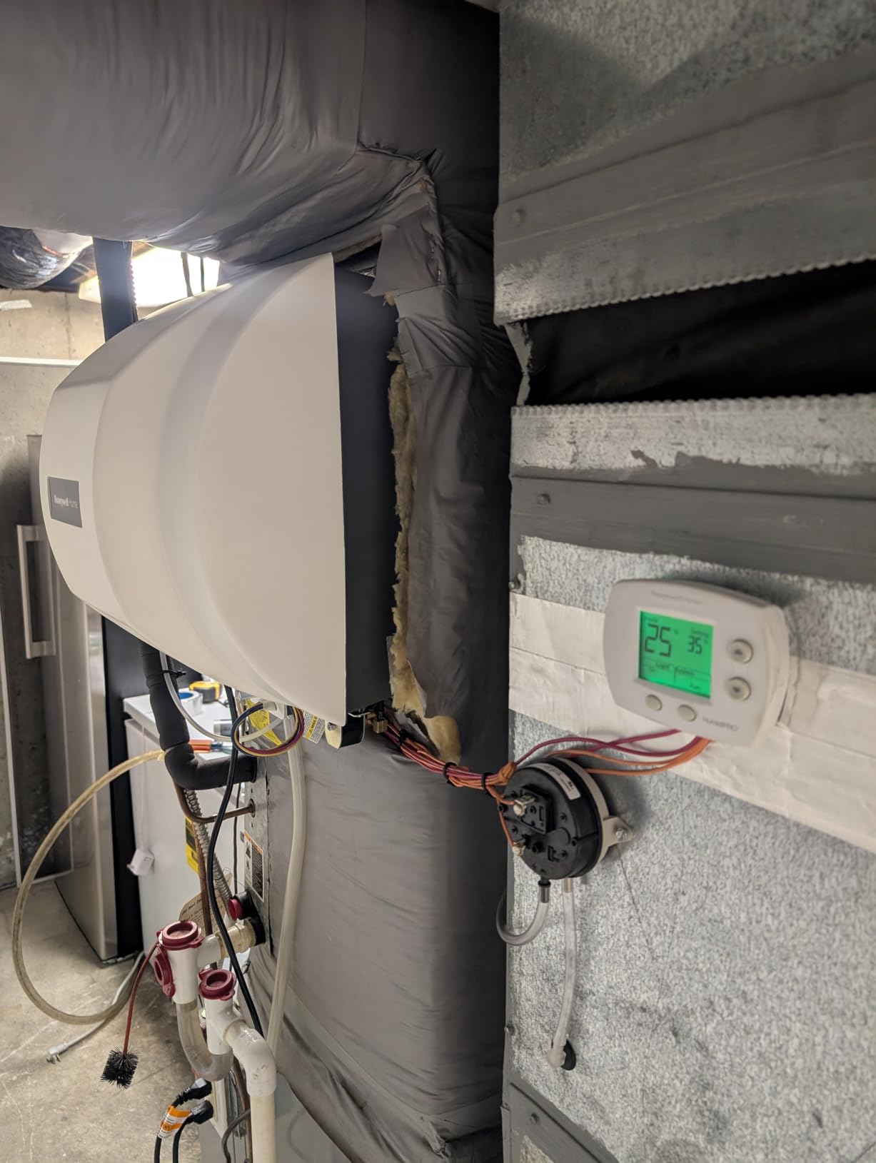 Honeywell Home Whole Home Humidifier and Humidistat, Fan-Powered Whole House Humidifier customer photo 1