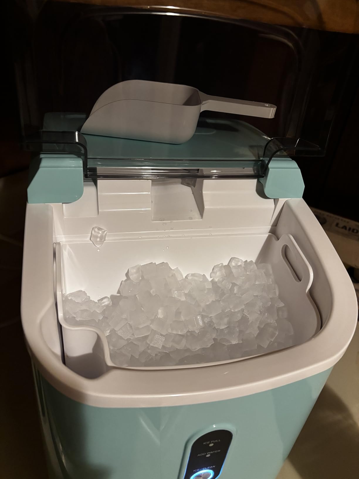 Nugget Ice Maker Countertop, Silonn Chewable Pellet Ice Machine with Self-Cleanin Function, 36lbs/24H Portable Ice Makers for Home Kitchen Officce, Black customer photo 1