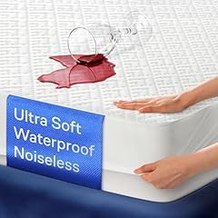 100% Waterproof Queen Mattress Protector - 360 Pad Protection Against Spills, Stains & Accidents for Parents & Pet Owners - Noiseless & Cooling Viscose Made from Bamboo (White) customer photo 1