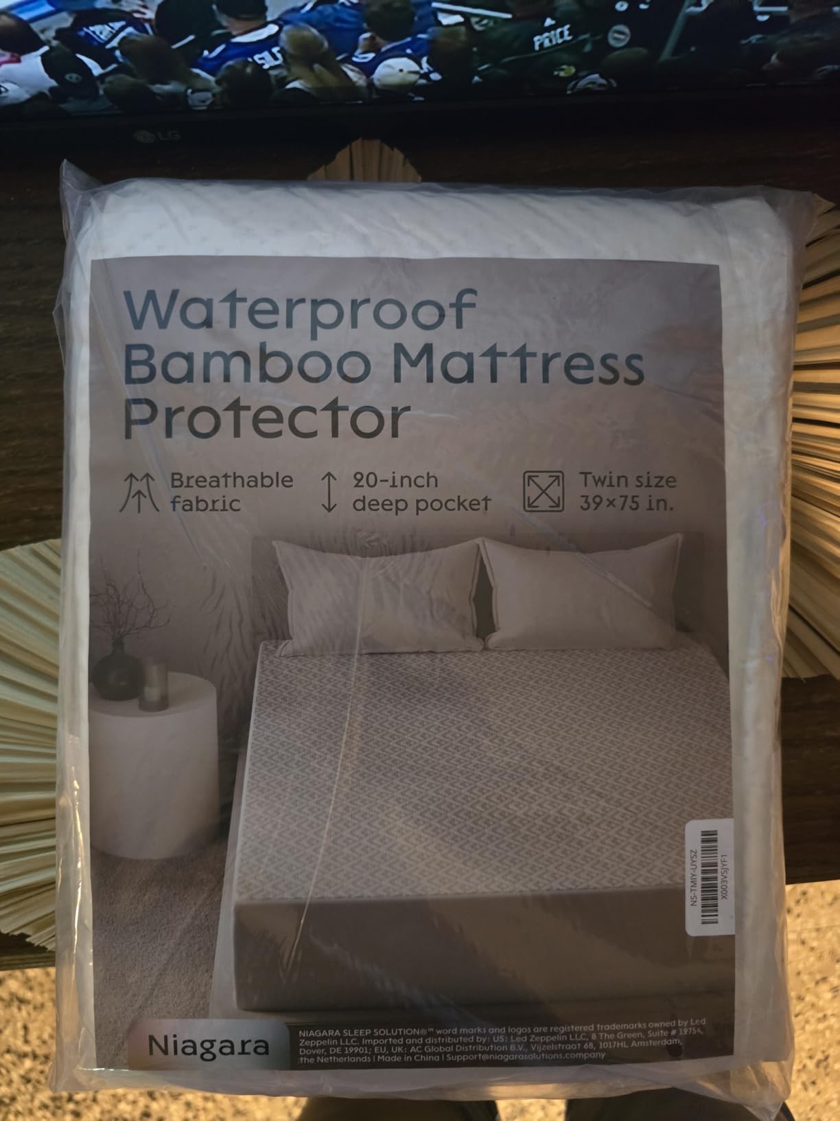 100% Waterproof Queen Mattress Protector - 360 Pad Protection Against Spills, Stains & Accidents for Parents & Pet Owners - Noiseless & Cooling Viscose Made from Bamboo (White) customer photo 2