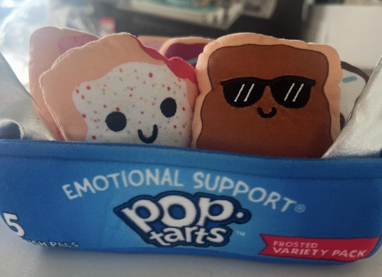 WHAT DO YOU MEME? Emotional Support Nuggets by Relatable – Valentines Day Gifts, Cute Valentines Plushies Set, Squishy Stuffed Animals with Carrying Basket, Includes 5 Plush - Customer Photo 1