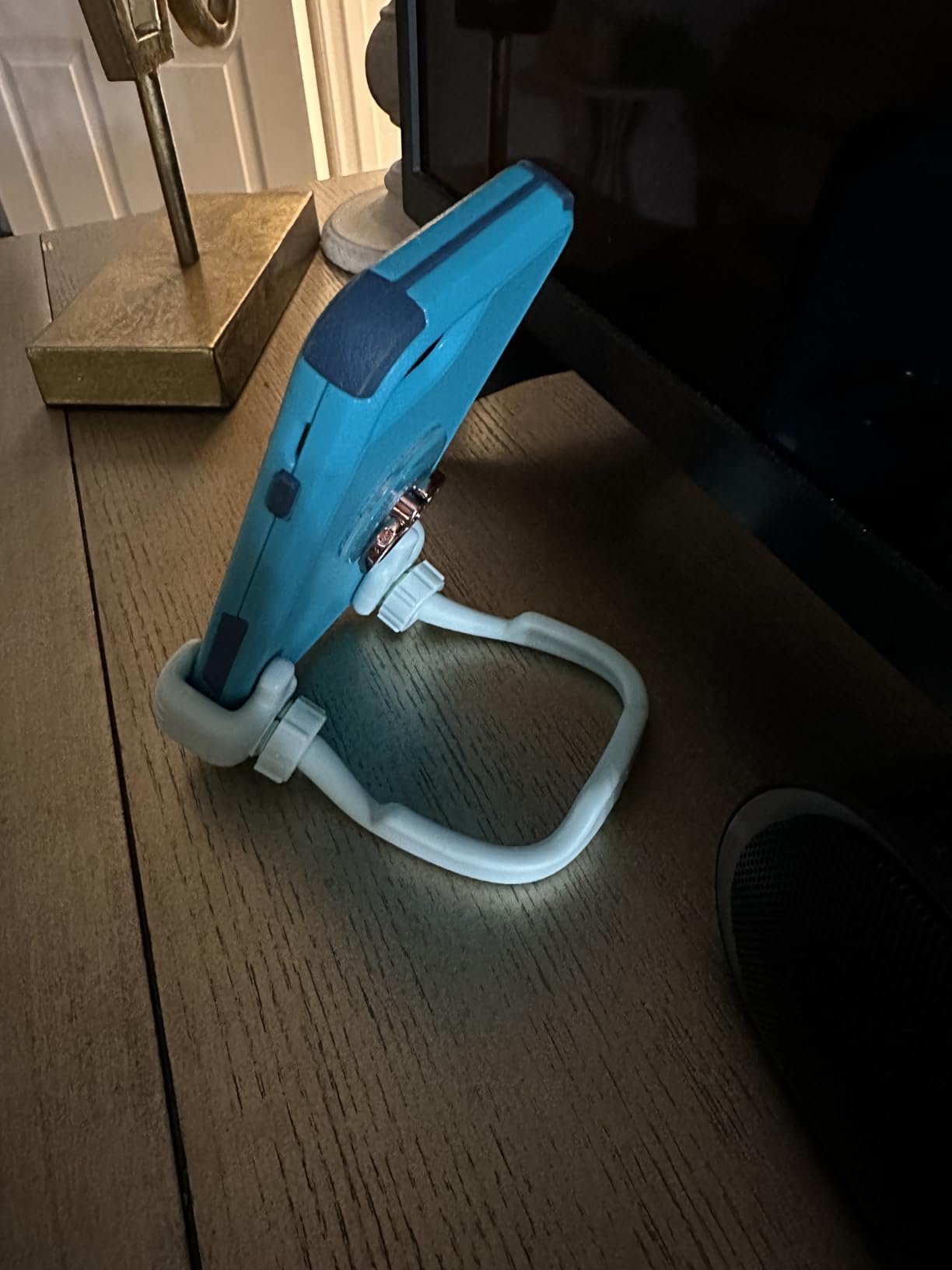 Valentines Day Gifts for Teens Girls Kids Boys Her Cell Phone Stand: UPGRADE Adjustable Thumbs Up Lazy Phone Holder for Desk Fun Gadgets Birthday for Daughter Teenager Women Easter Gifts Trendy Stuff - Customer Photo 2