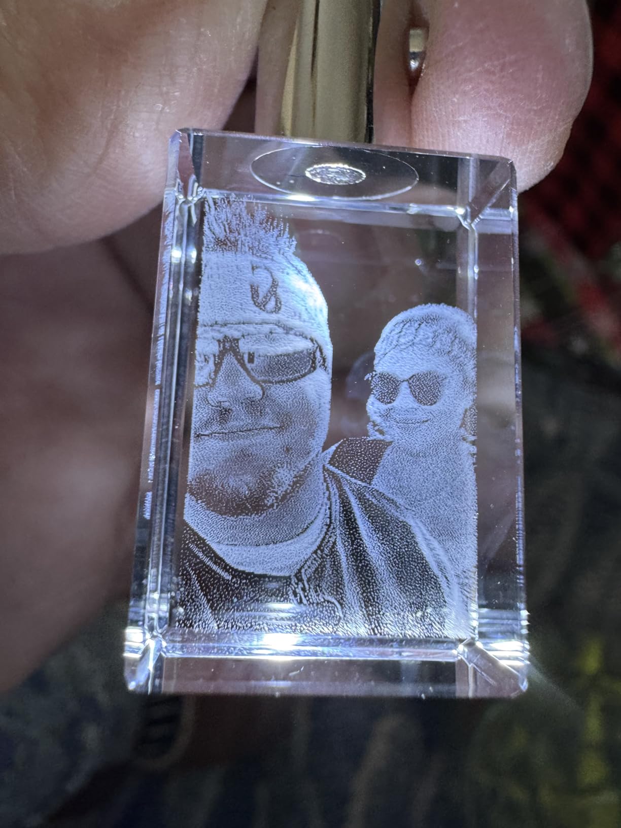 ArtPix 3D Crystal Photo Custom Necklace, Personalized Valentines Day Gift for Women, Men, Her, Him Customer Review ArtPix 3D Crystal Photo Custom Necklace, Personalized Valentines Day Gift for Women, Men, Her, Him - Customer Photo 2