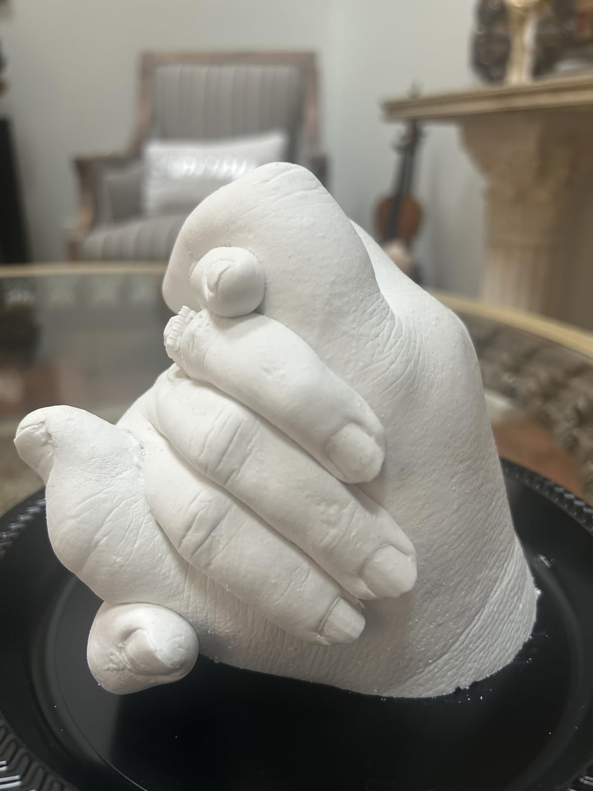 TECEUM Hand Casting Kit – Valentines Day Gifts for Your Loved Ones, Couples, Family – Unique Gift for Babies & Adults – for Wedding, Anniversary, Baby Shower, Mother's Day– Romantic Gifts – Kit1 - Customer Photo 1