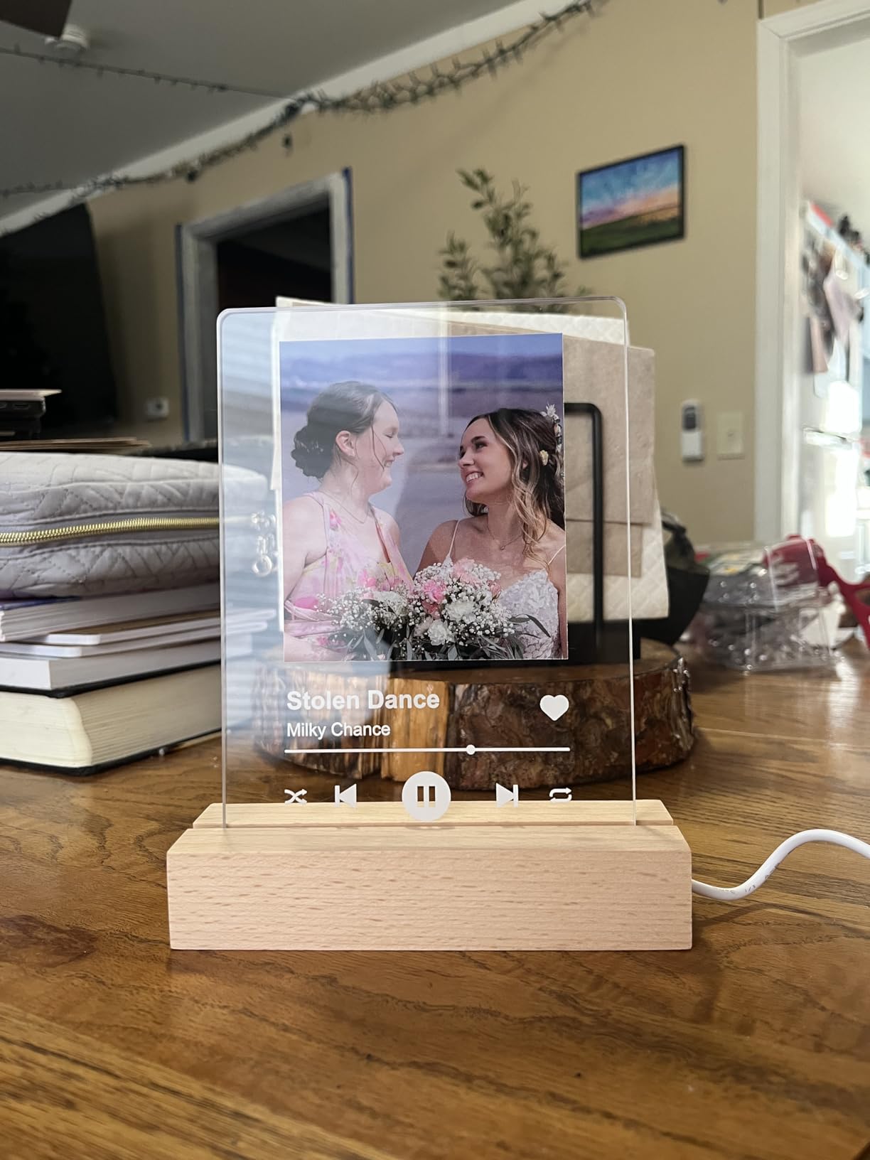 Valentines Day Personalized Spotify Plaque Gifts for Her Him Girlfriend Boyfriend, Custom Picture Frame for Women Men, Customized Photo Gifts for Couple Wife Husband on Anniversary Birthday Customer Review Valentines Day Personalized Spotify Plaque Gifts for Her Him Girlfriend Boyfriend, Custom Picture Frame for Women Men, Customized Photo Gifts for Couple Wife Husband on Anniversary Birthday - Customer Photo 2