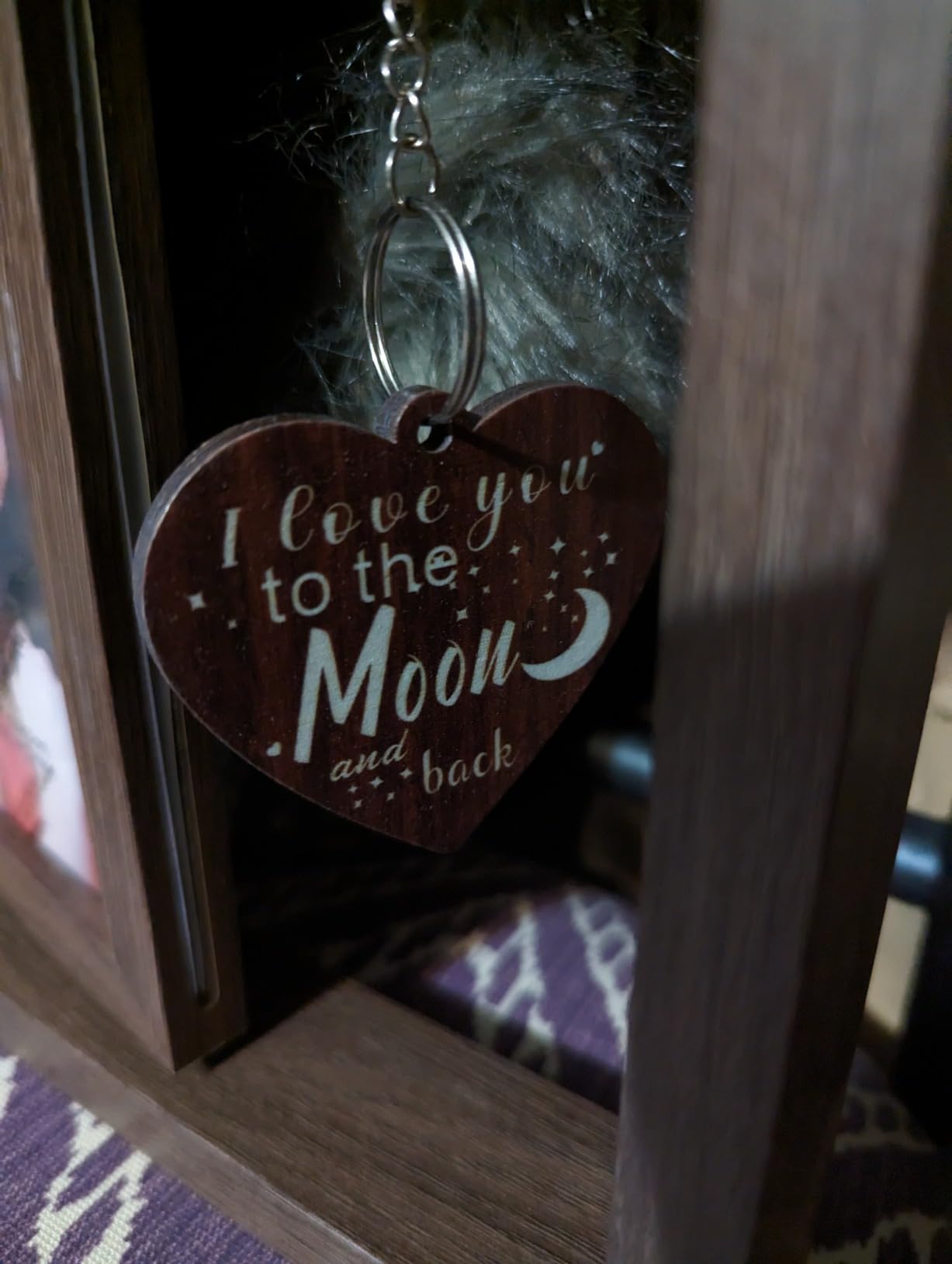 I Love You to The Moon and Back Love Picture Frame 4x6 Romantic Valentines Day Gifts for Him Her Boyfriend Girlfriend Wife Husband Women Men Valentines Gift, Birthday Anniversary Engagement Gifts for Couples - Customer Photo 2