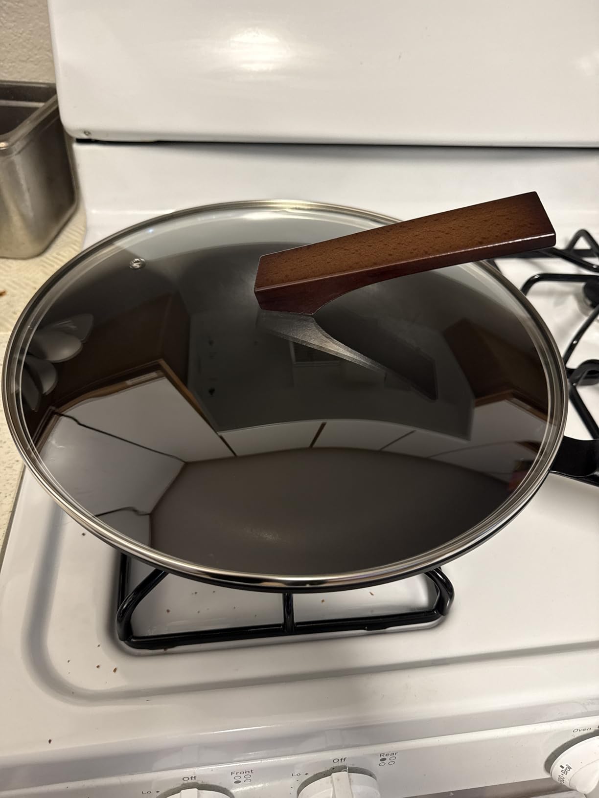 Carbon Steel Wok - Including Glass Cover and Silicone Spatula, 13-Inch Woks & Stir-Fry Pans for Induction, Electric, Gas Stoves customer photo 2