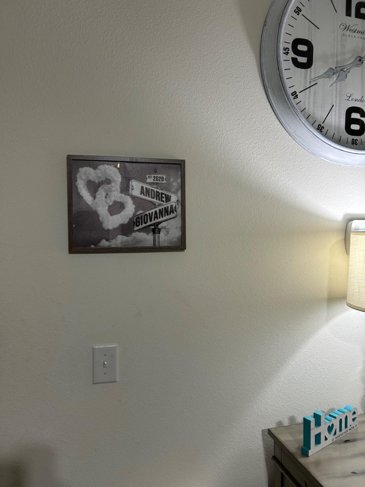 Personalized Valentine's Day Couples Gifts For Him Her Boyfriend Girlfriend Husband Wife, Custom Holding Hand Framed Canvas Wall Art With Name, Anniversary Birthday Wedding Gifts For Women Men Customer Review Personalized Valentine's Day Couples Gifts For Him Her Boyfriend Girlfriend Husband Wife, Custom Holding Hand Framed Canvas Wall Art With Name, Anniversary Birthday Wedding Gifts For Women Men - Customer Photo 3