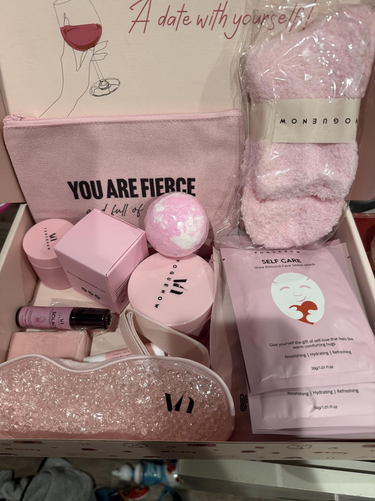 Spa Gifts for Women - Valentines Gift (Set of 20) - Premium Self Care Spa Kit- Bath, Skin Care Sets & Self Care Items - Pampering Valentine Gifts for Women, Spa Gift Basket, Galentines Day Gifts Customer Review Spa Gifts for Women - Valentines Gift (Set of 20) - Premium Self Care Spa Kit- Bath, Skin Care Sets & Self Care Items - Pampering Valentine Gifts for Women, Spa Gift Basket, Galentines Day Gifts - Customer Photo 1