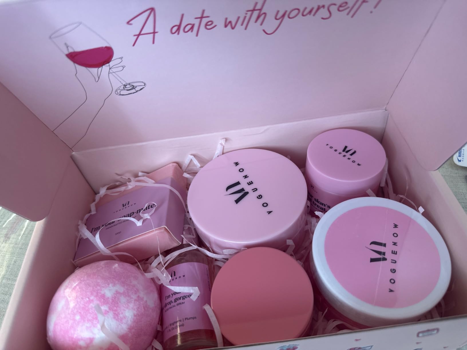 Spa Gifts for Women - Valentines Gift (Set of 20) - Premium Self Care Spa Kit- Bath, Skin Care Sets & Self Care Items - Pampering Valentine Gifts for Women, Spa Gift Basket, Galentines Day Gifts Customer Review Spa Gifts for Women - Valentines Gift (Set of 20) - Premium Self Care Spa Kit- Bath, Skin Care Sets & Self Care Items - Pampering Valentine Gifts for Women, Spa Gift Basket, Galentines Day Gifts - Customer Photo 2