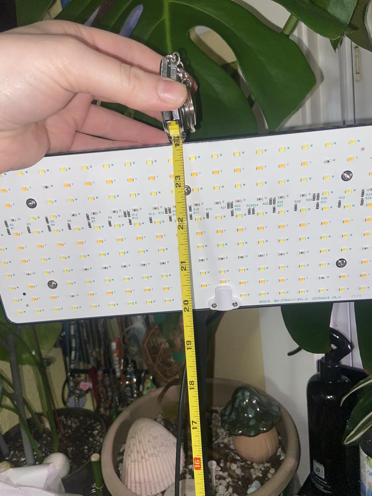 LBW Desk Grow Light, Full Spectrum Plant Light for Indoor Plants, Grow Lamps with 4/8/12H Timer, 10