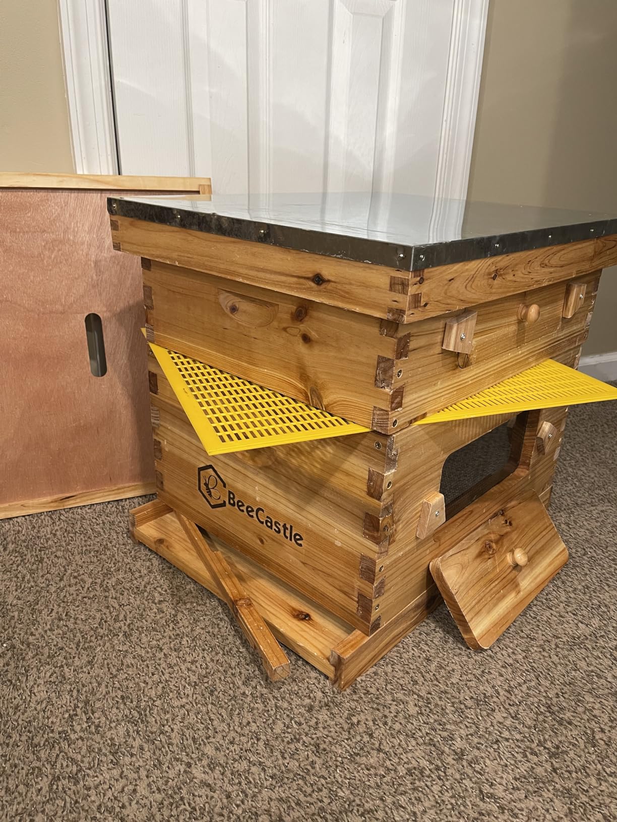 BeeCastle 10-Frame Langstroth Beehive with Windows, Beeswaxed Coated Bee Hive for Beginners with Beehive Frames and Waxed Foundations (2 Deep Bee Boxes & 1 Medium Super Bee Box) customer photo 2