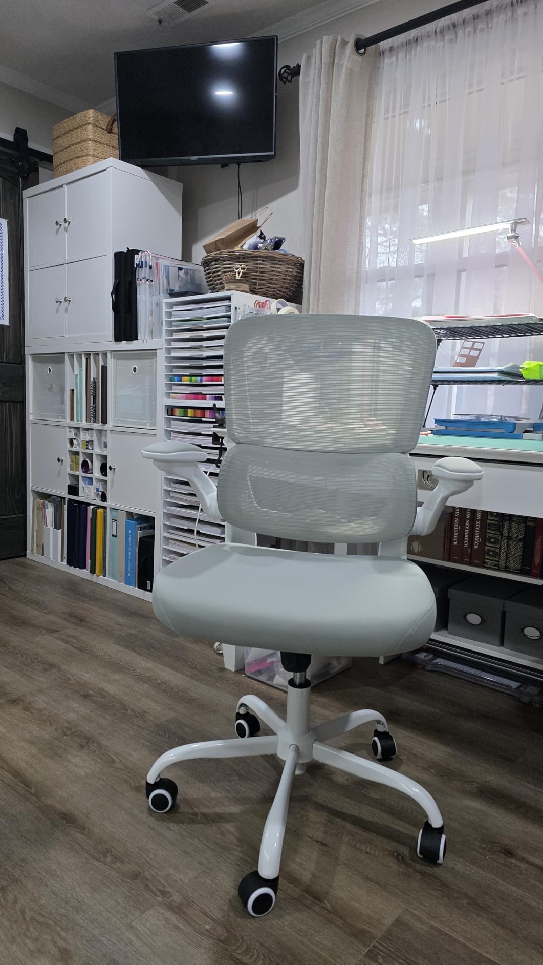 TRALT Office Chair - Ergonomic Desk Chair with Adjustable Lumbar Support, Mesh Computer Chair, Executive Chairs for Home Office Comfortable Lumbar Support customer photo 2