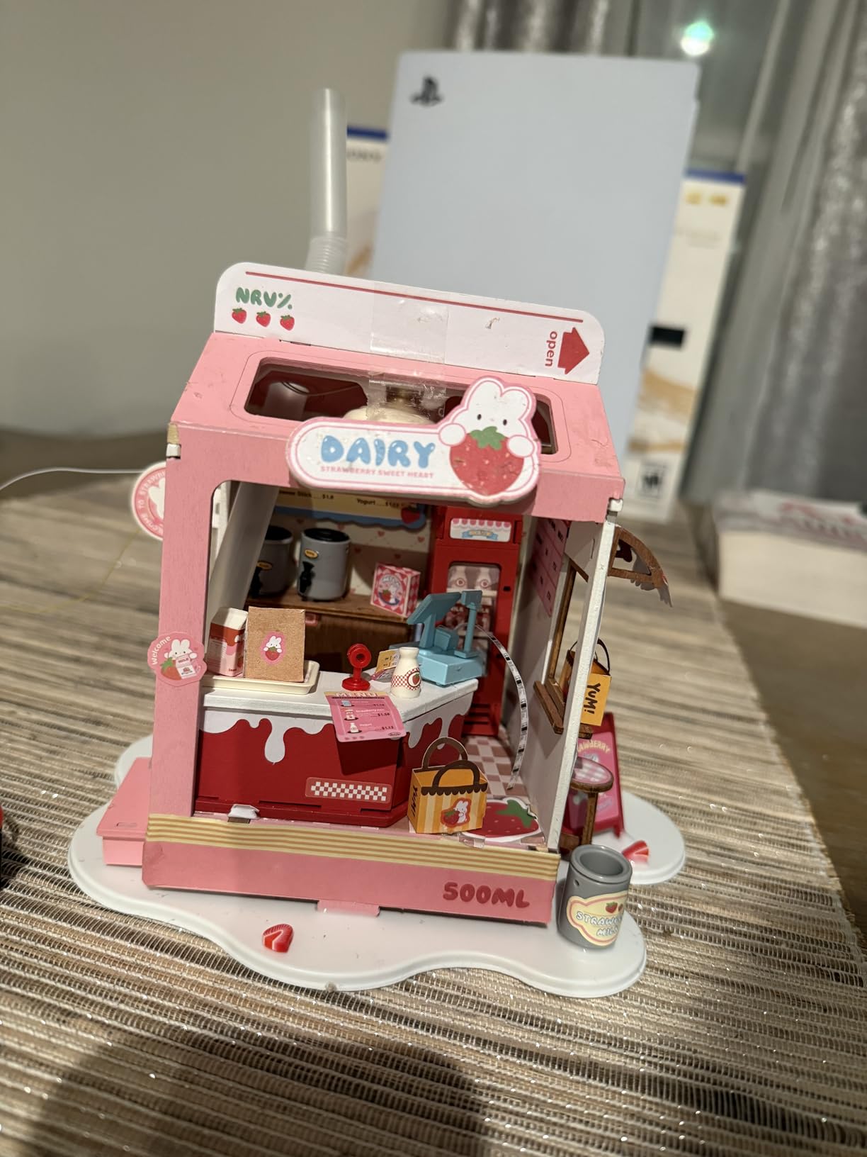 DIY Mini House Building Miniature Kit Milkbox, Miniverse Lifestyle Bookshelf Decoration, Cute Craft Kits for Women or Girls 14+, Kawaii Gifts Hobbies for Crafters (Strawberry Milkbox) Customer Review DIY Mini House Building Miniature Kit Milkbox, Miniverse Lifestyle Bookshelf Decoration, Cute Craft Kits for Women or Girls 14+, Kawaii Gifts Hobbies for Crafters (Strawberry Milkbox) - Customer Photo 1