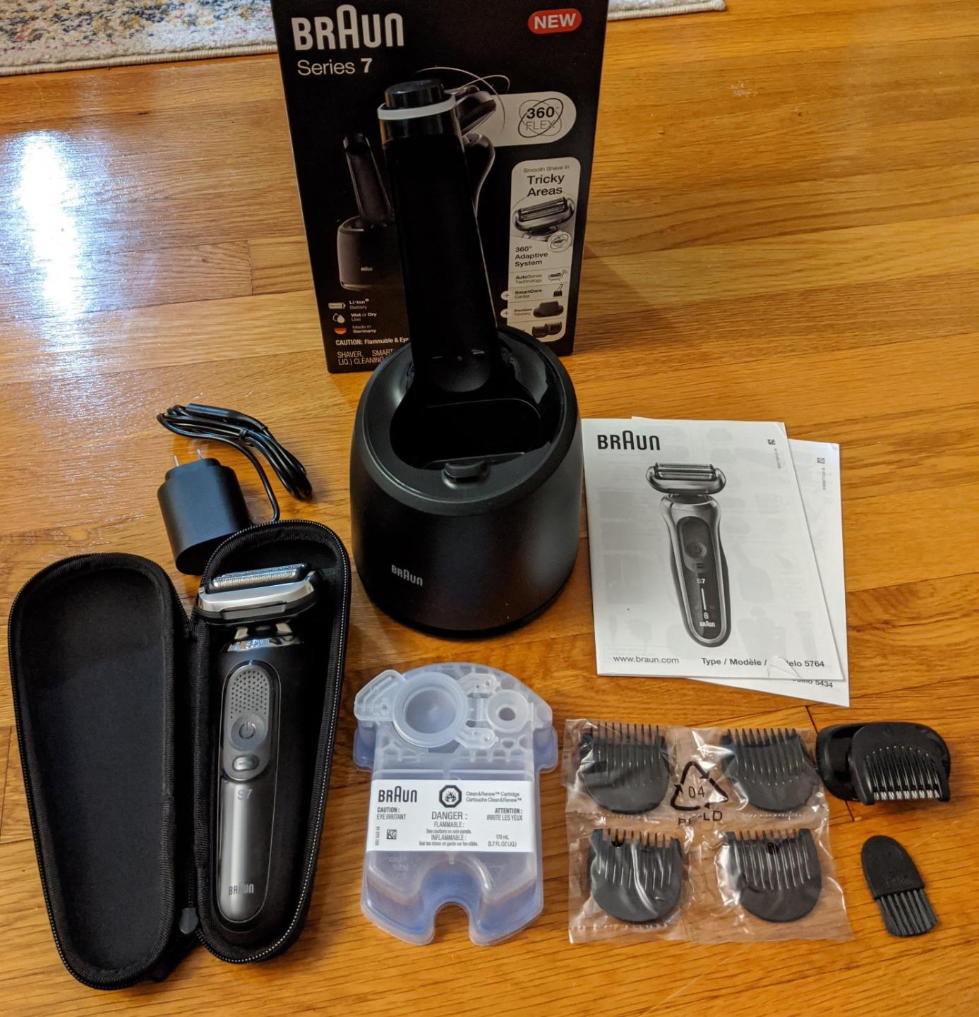 Electric Shaver for Men, Series 7 7177cc, Wet & Dry Shave, Turbo & Gentle Shaving Modes, Waterproof Foil Shaver, Space Grey customer photo 2