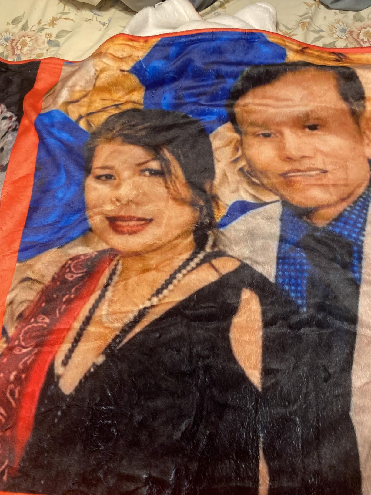Custom Blanket with Picture Customized Thow Blankets Personalized Blanket Customizable Blanket Photo Blankets Customize Valentines Day Gifts for Her Him Girlfriend Boyfriend Wife Husband Mom Couple - Customer Photo 2