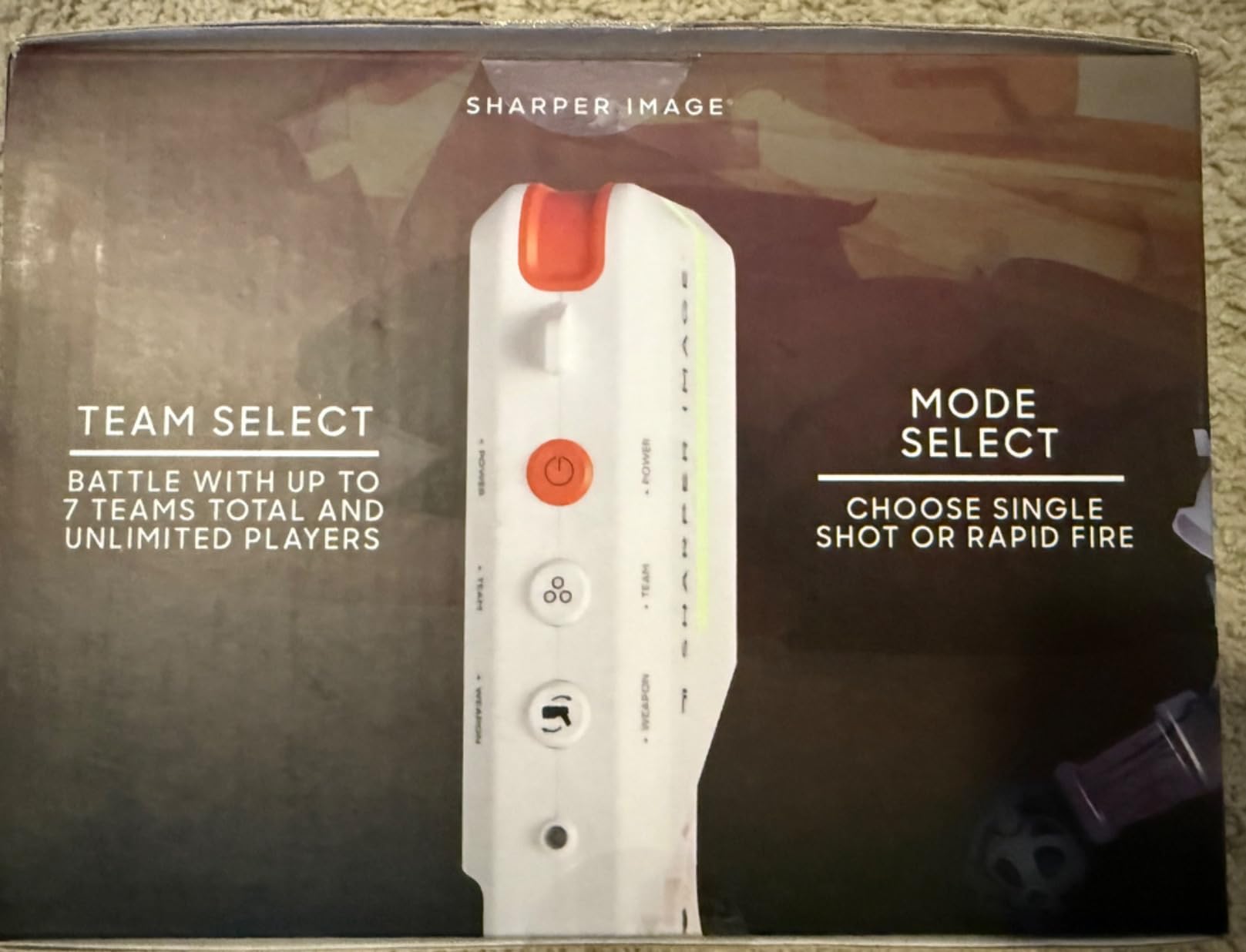 Sharper Image Tag Blaster Set - 4-Pack with Lights & Sounds, 110-ft Range, 7 Team Colors, Dual Firing Modes| Indoor & Outdoor Game for Kids Teens Adults| No Vests Needed, White customer photo 2