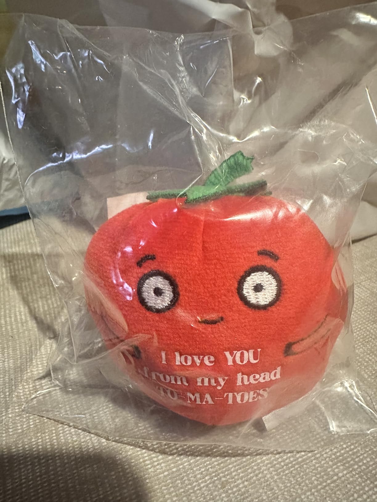 Tender Tomato Plushie - Super Soft Stuffed Animal | Valentine's Day Gift for Boyfriend, Girlfriend, Husband, Wife, Mom, Dad, Kids, or Best Friend - Customer Photo 1