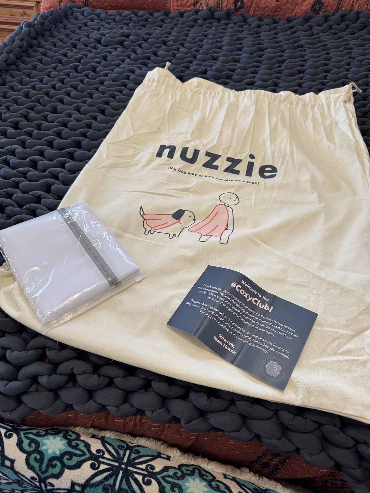 Nuzzie Chunky Knit Weighted Blanket - Breathable, Cooling, Hand Made Knit Throw Blanket for Sleep for Relaxation - Machine Washable, Stylish Design (Taupe, Throw | 12lbs | 44