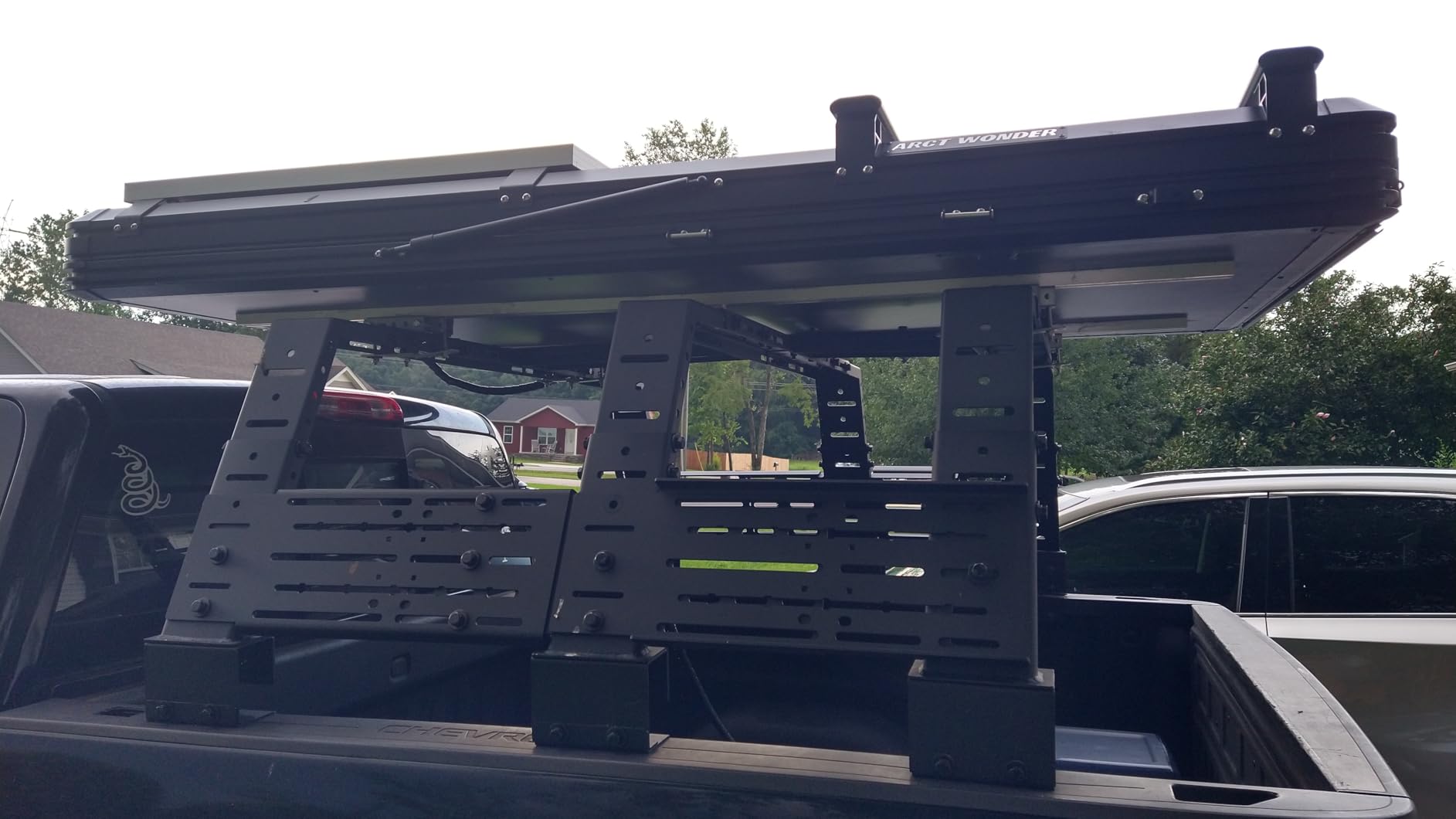 Rooftop Tent Hard Shell,Solar Panel Roof top Tent Hardshell, pop up Rooftop Camping for Jeep Truck Car SUV Van Wrangler. customer photo 1