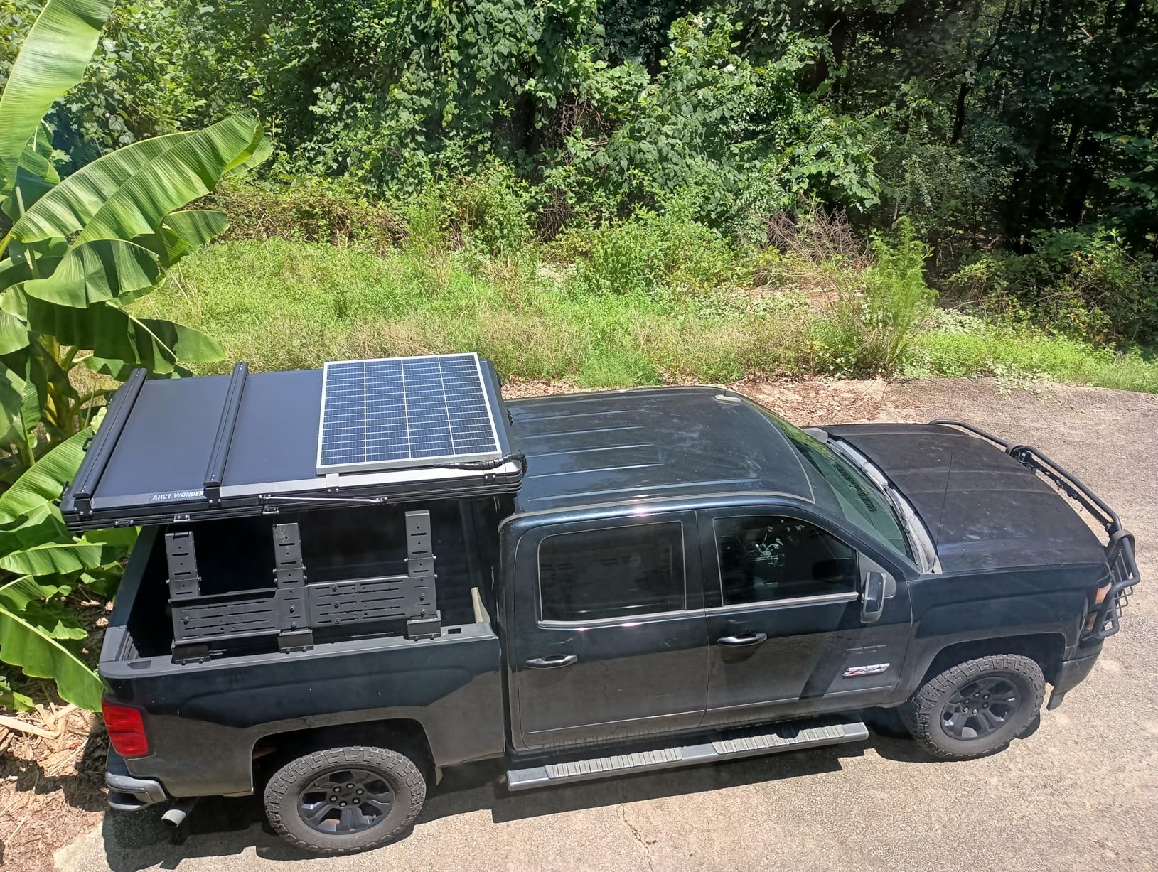 Rooftop Tent Hard Shell,Solar Panel Roof top Tent Hardshell, pop up Rooftop Camping for Jeep Truck Car SUV Van Wrangler. customer photo 2
