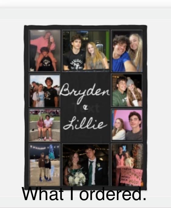 Custom Blanket Throws with Photos Text Personalized with Picture Customizable, Customize for Mom, Dad, Couple, Girlfriend, Boyfriend, Husband & Wife Customer Review Custom Blanket Throws with Photos Text Personalized with Picture Customizable, Customize for Mom, Dad, Couple, Girlfriend, Boyfriend, Husband & Wife - Customer Photo 1