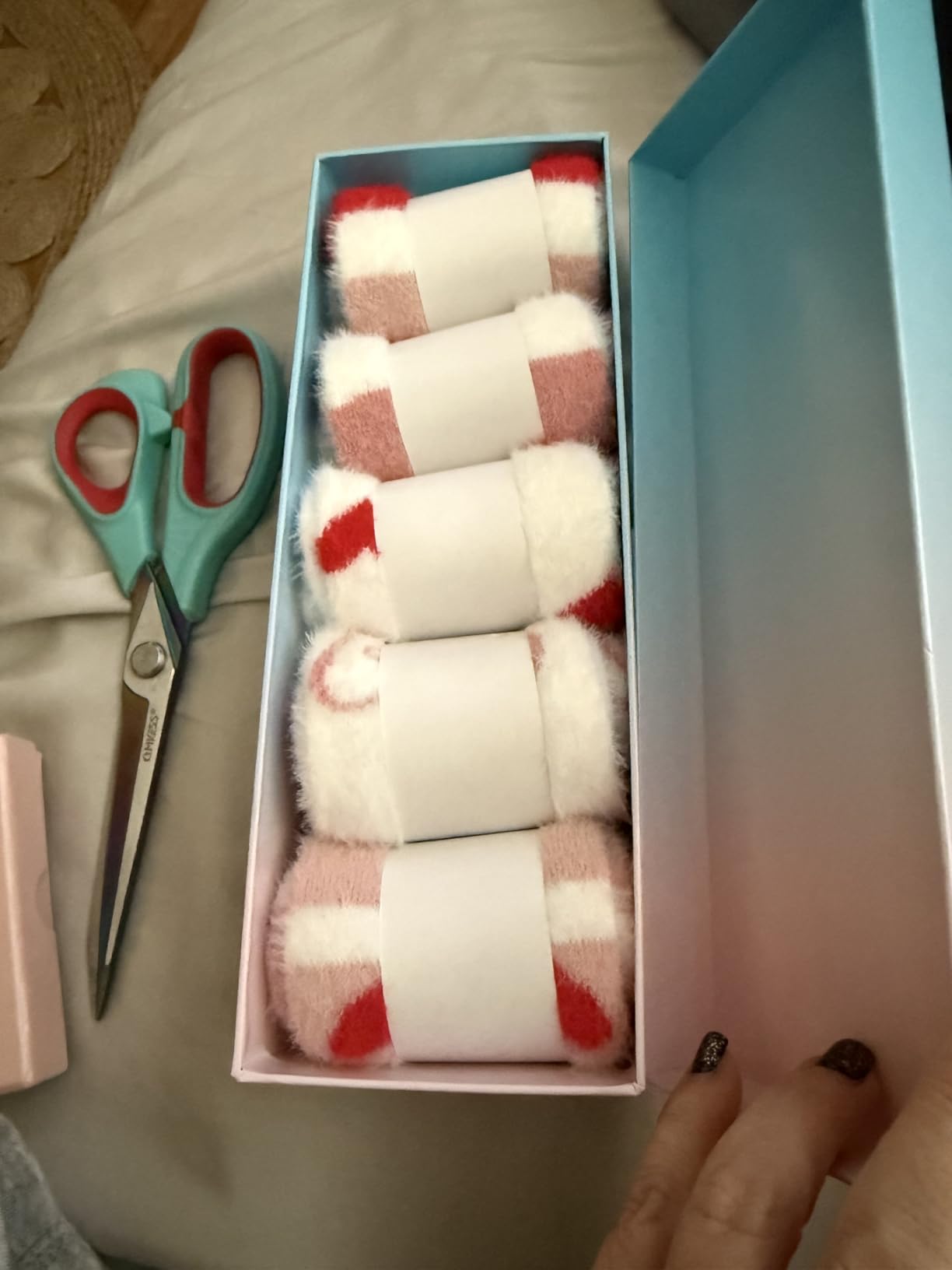 FilmHOO Valentines Day Gifts for Her Wife Fuzzy Socks for Women Cozy Fluffy Warm Socks Birthday Galentines Day Gifts Customer Review FilmHOO Valentines Day Gifts for Her Wife Fuzzy Socks for Women Cozy Fluffy Warm Socks Birthday Galentines Day Gifts - Customer Photo 1