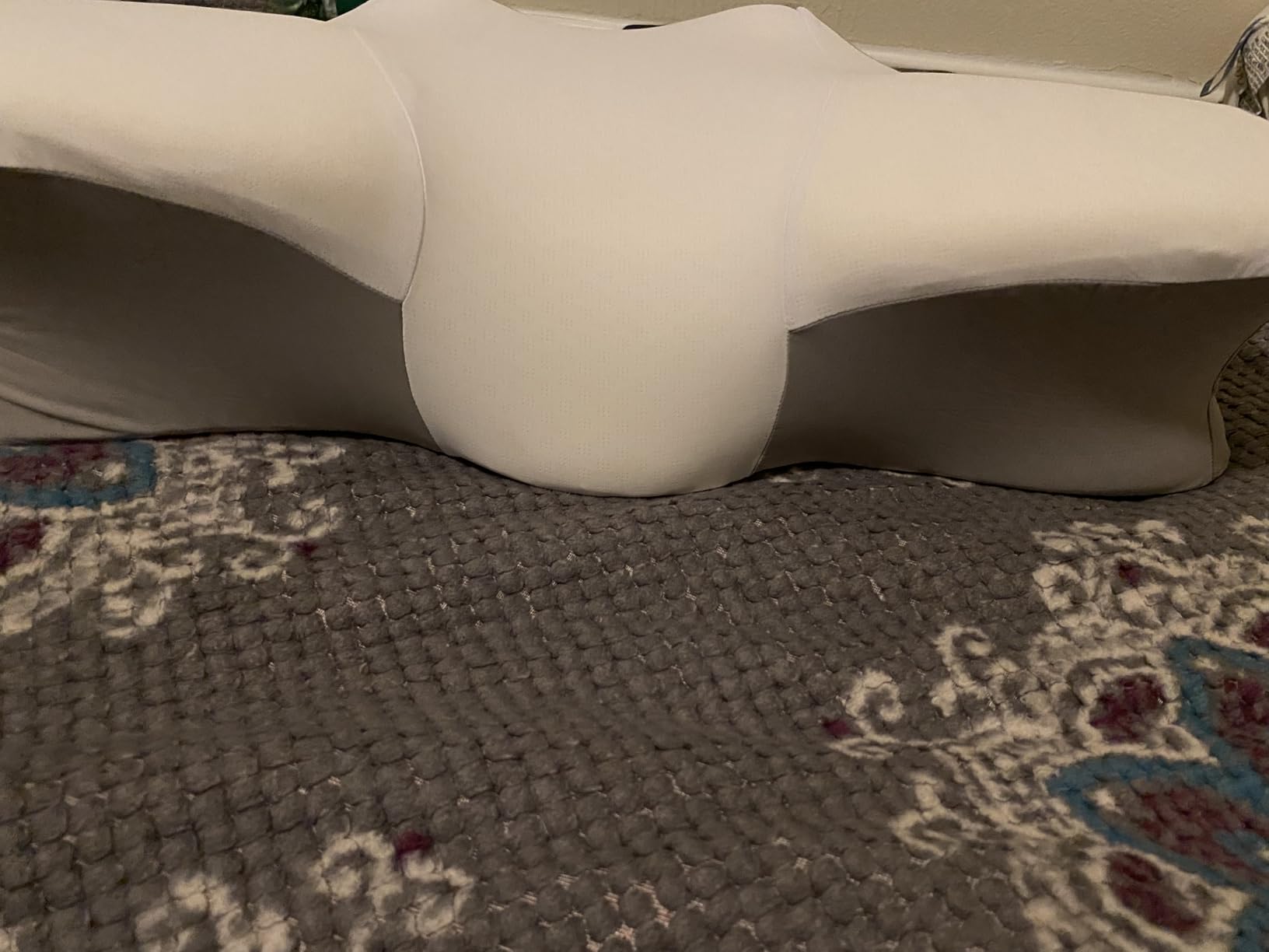 Extra High Loft Cervical Neck Pillow for Broad Shoulders, Firm Contour Memory Foam Support Pillow, High Profile Ergonomic Design for Side Sleepers Who Prefer a Taller Pillow customer photo 1