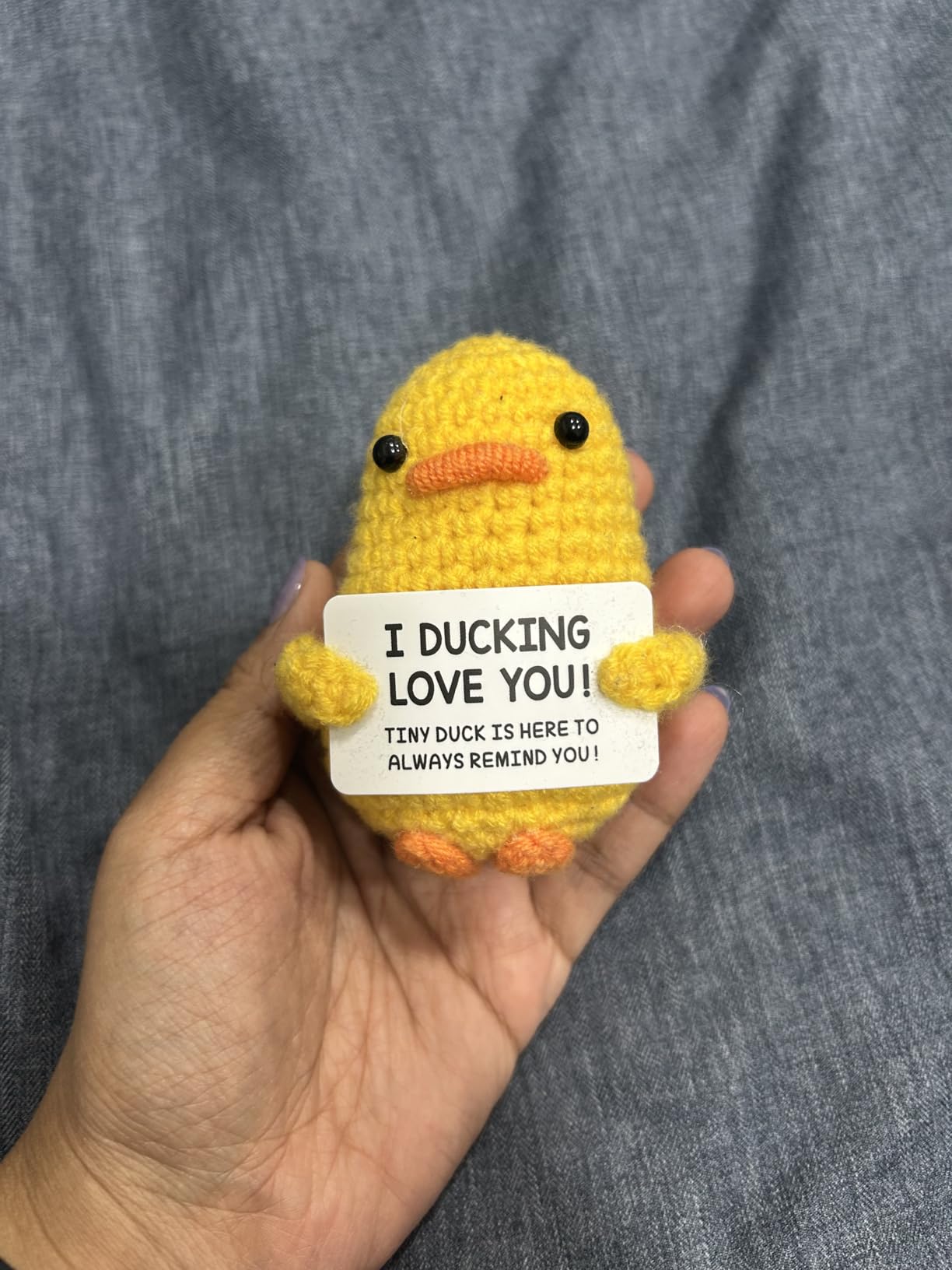 MBL Valentines Day for Him Her - Funny Valentine's Valentine Galentines Day for Women Men Girlfriend Boyfriend, Romantic Anniversary Crochet Duck, Gifts for Wife Husband Birthday Wedding Engagement Customer Review MBL Valentines Day for Him Her - Funny Valentine's Valentine Galentines Day for Women Men Girlfriend Boyfriend, Romantic Anniversary Crochet Duck, Gifts for Wife Husband Birthday Wedding Engagement - Customer Photo 2