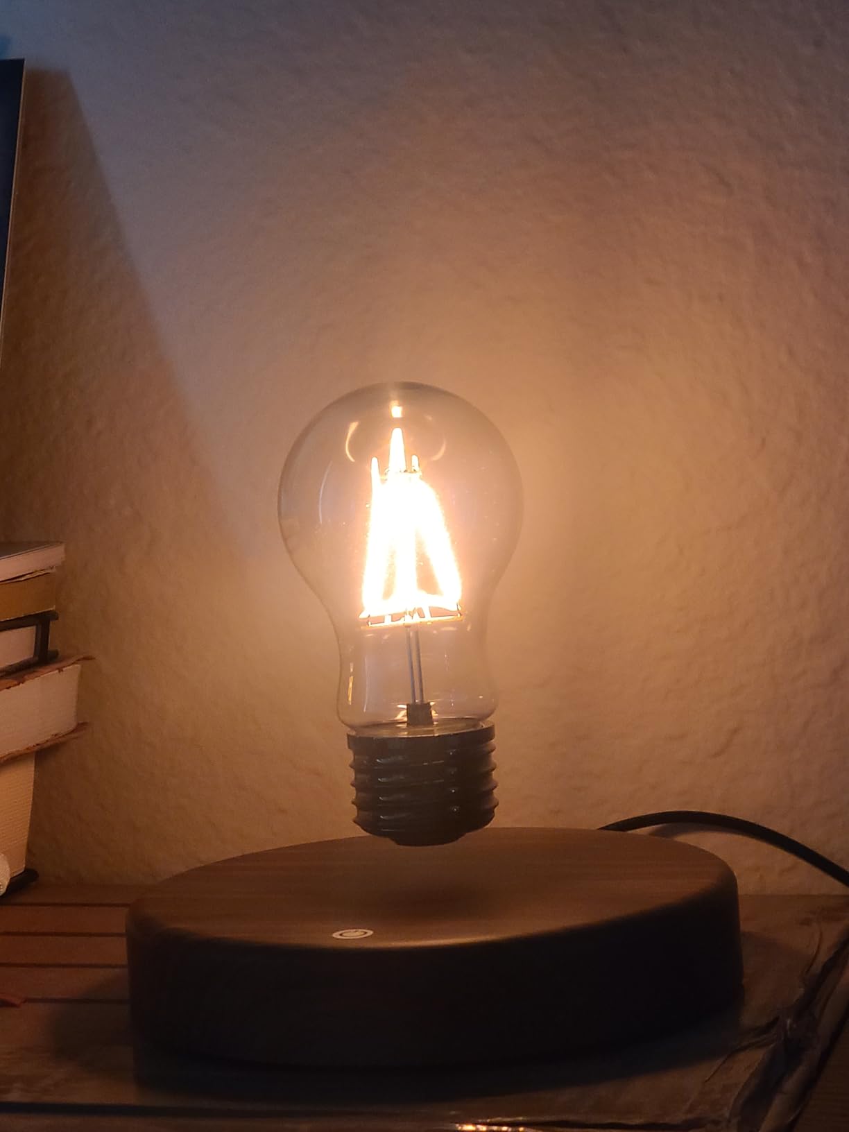 MOOCCI Magnetic Levitating Bulb Lamp with 360° Rotation, Floating Light Desk Night Light, Unique Valentine's Day Christmas Gift for Her Him, Home Office Decor Tech Gadget (Heart Shape) Customer Review MOOCCI Magnetic Levitating Bulb Lamp with 360° Rotation, Floating Light Desk Night Light, Unique Valentine's Day Christmas Gift for Her Him, Home Office Decor Tech Gadget (Heart Shape) - Customer Photo 1